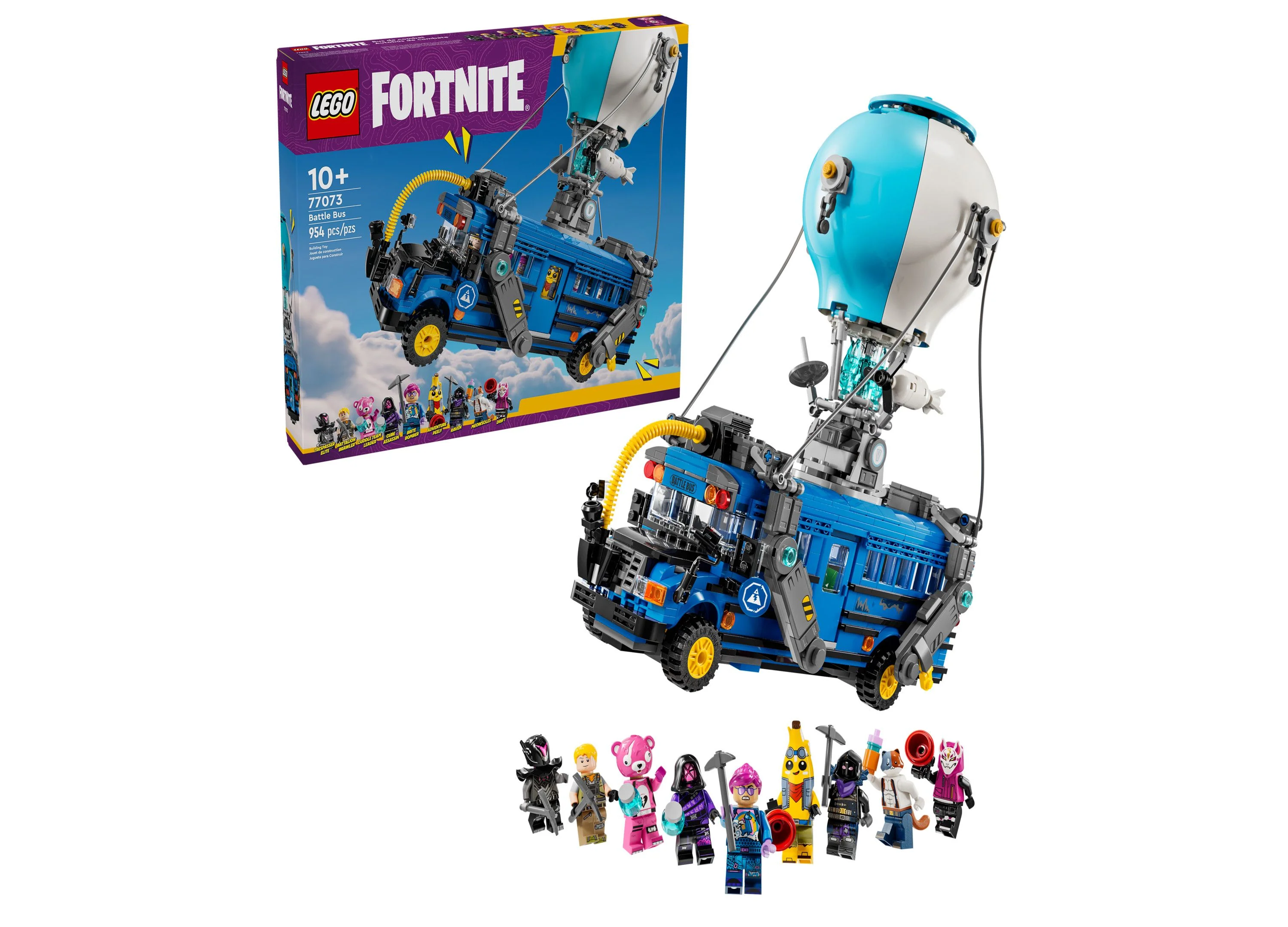 LEGO Fortnite Battle Bus Building Set With 9 Minifigures