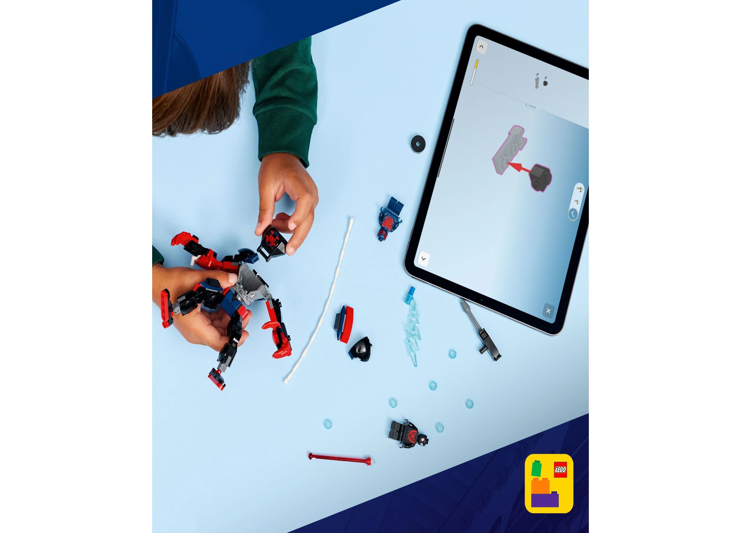 LEGO® Marvel Mech Showdown: Miles Morales vs. Spider-Man 2099 Building Set - 135 Pieces - Image 4