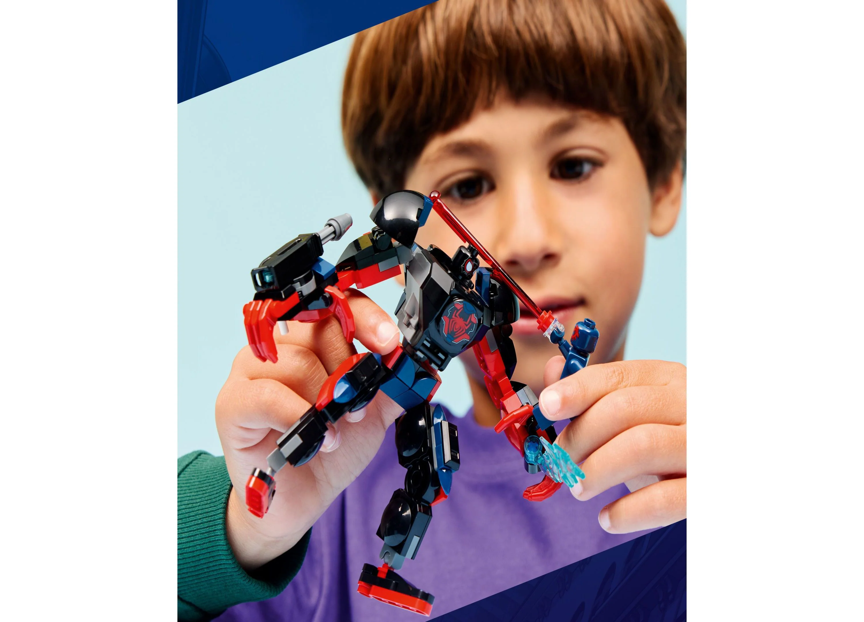 LEGO® Marvel Mech Showdown: Miles Morales vs. Spider-Man 2099 Building Set - 135 Pieces - Image 6