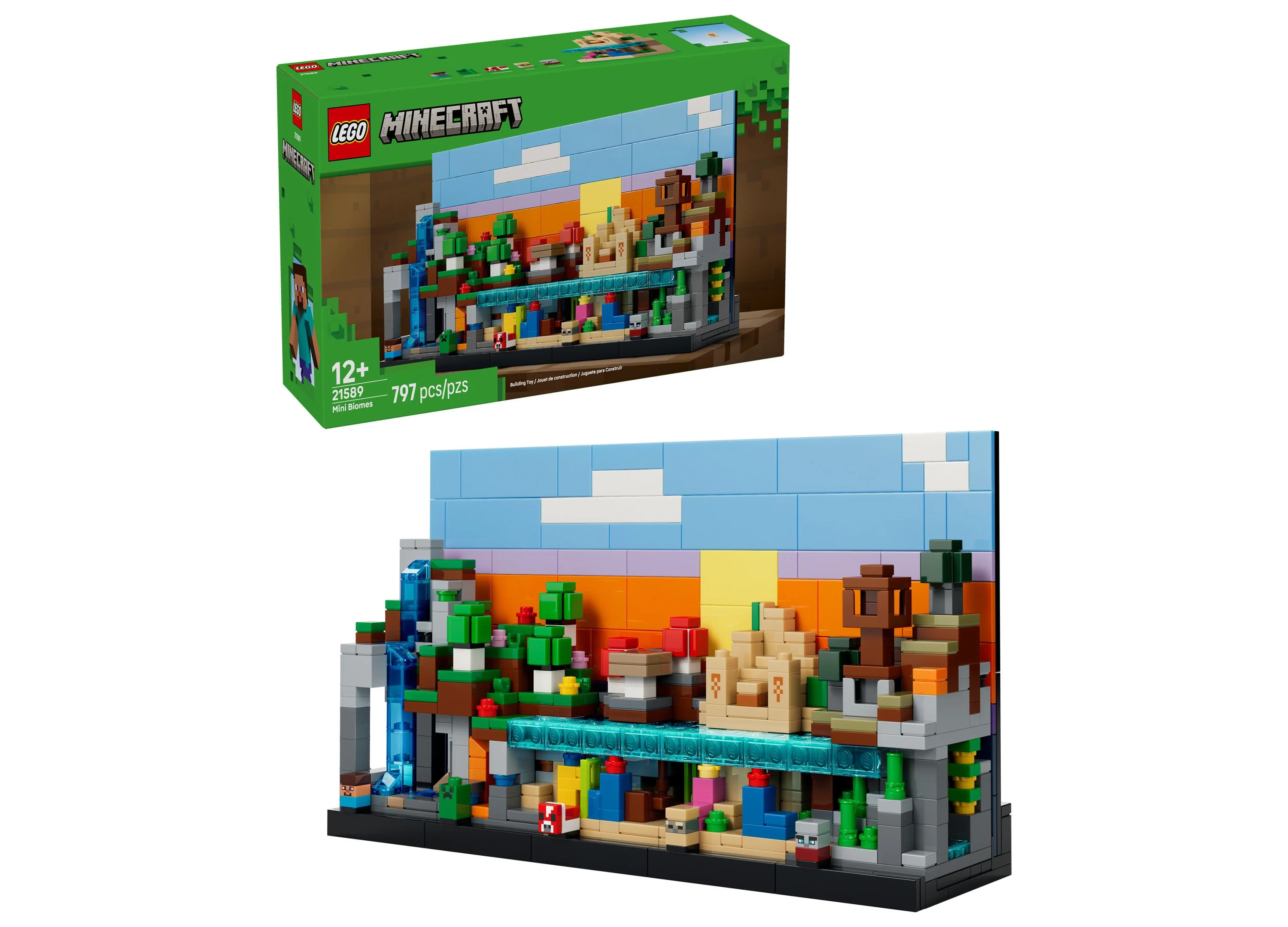 LEGO Minecraft Mini Biomes Set 21589 - 797 Pieces of Creative Play
