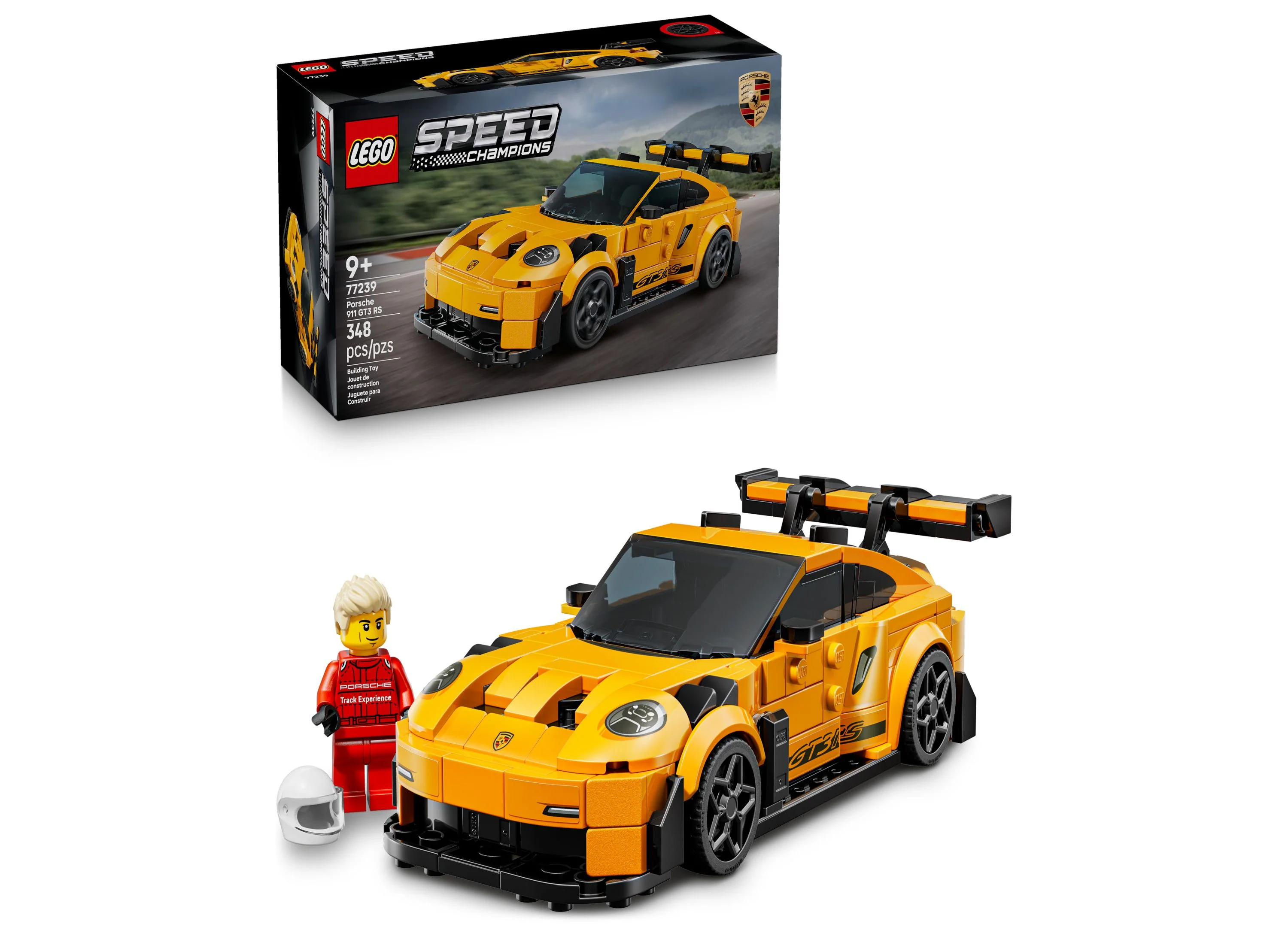 LEGO Speed Champions Porsche 911 GT3 RS Super Car - 348 Pieces