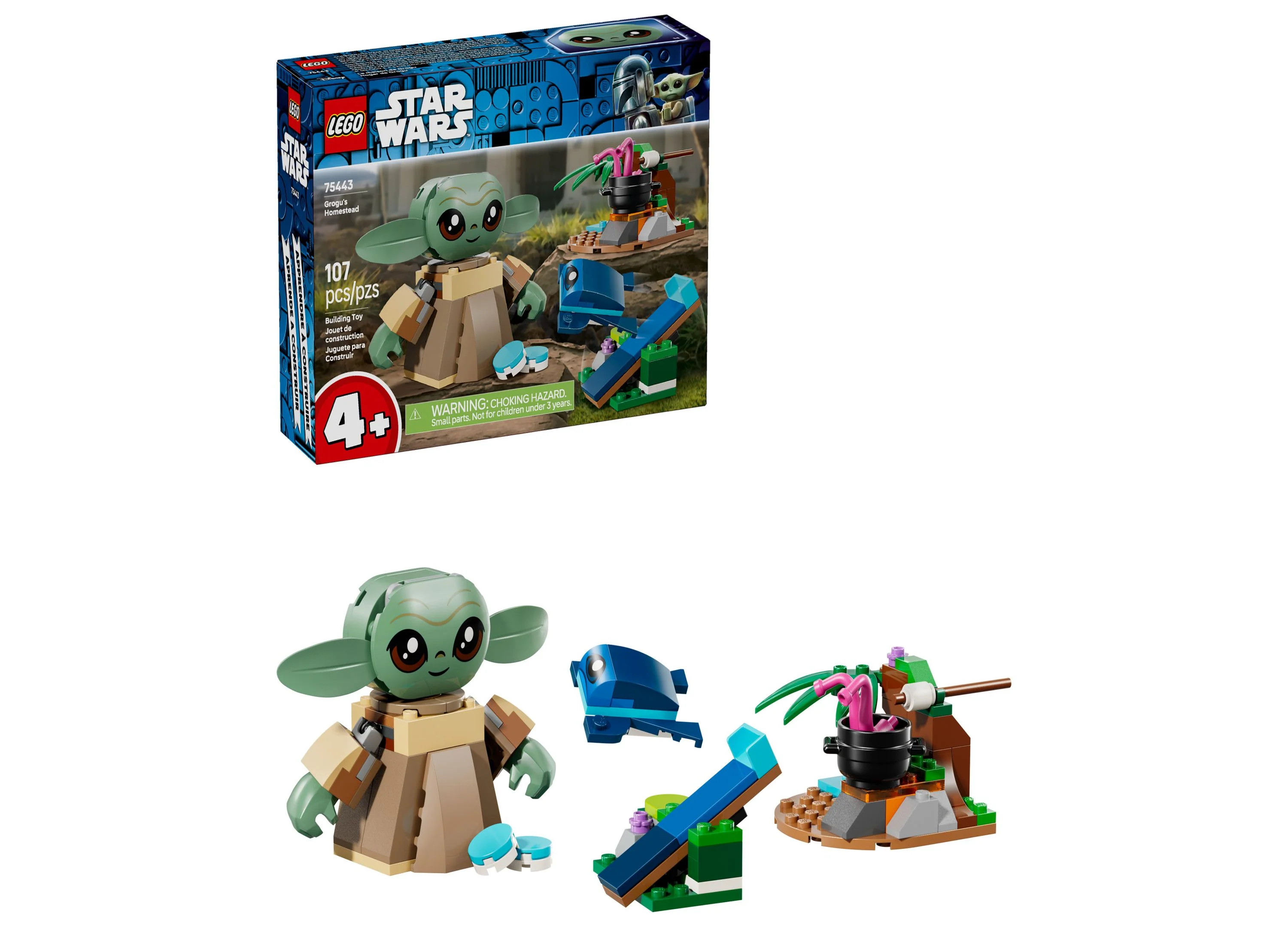 LEGO Star Wars Grogu's Homestead Building Set, 107 Pieces