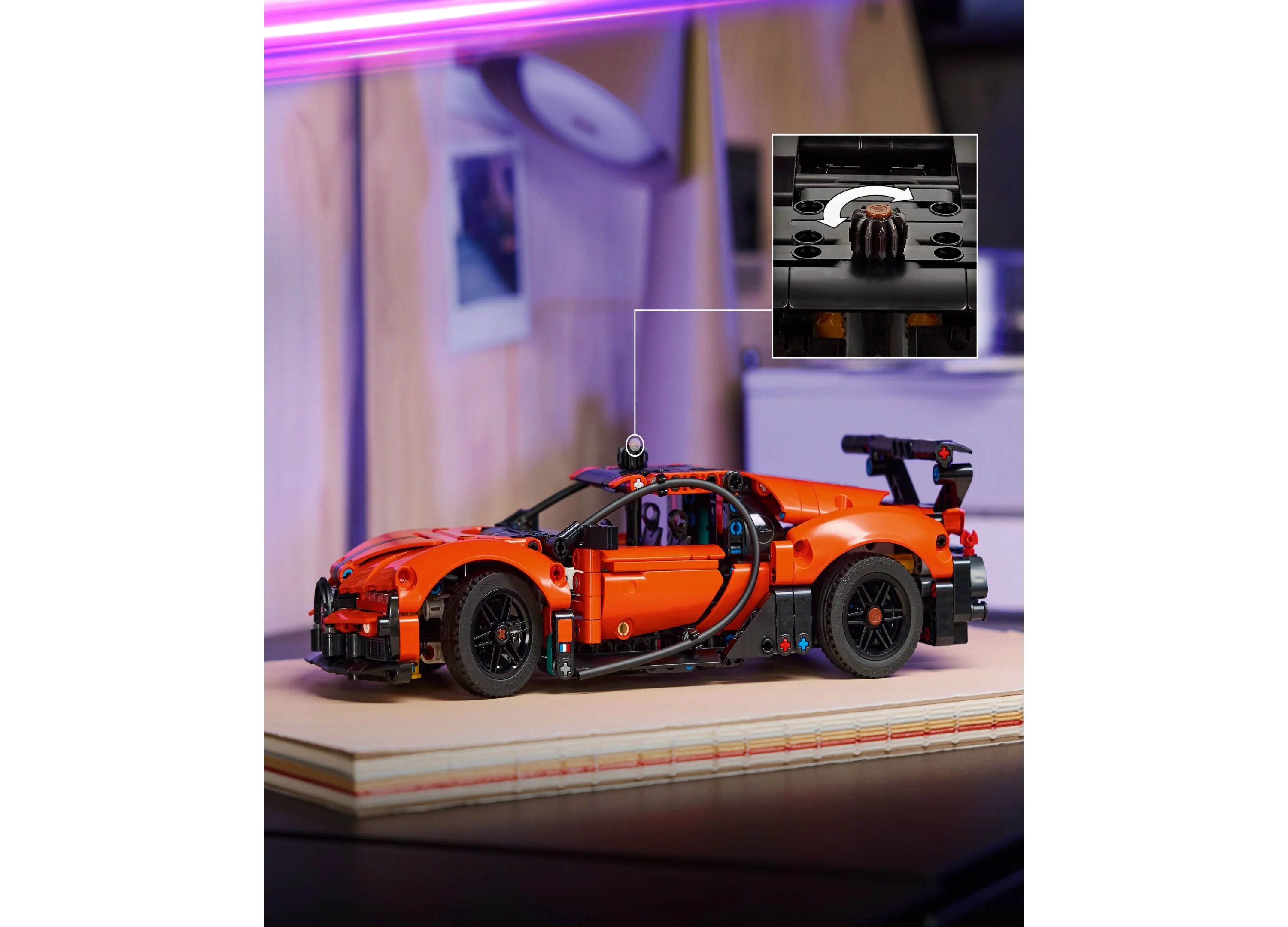 LEGO Technic Bugatti Chiron Pur Sport Hypercar Building Set - 771 Pieces - Image 4
