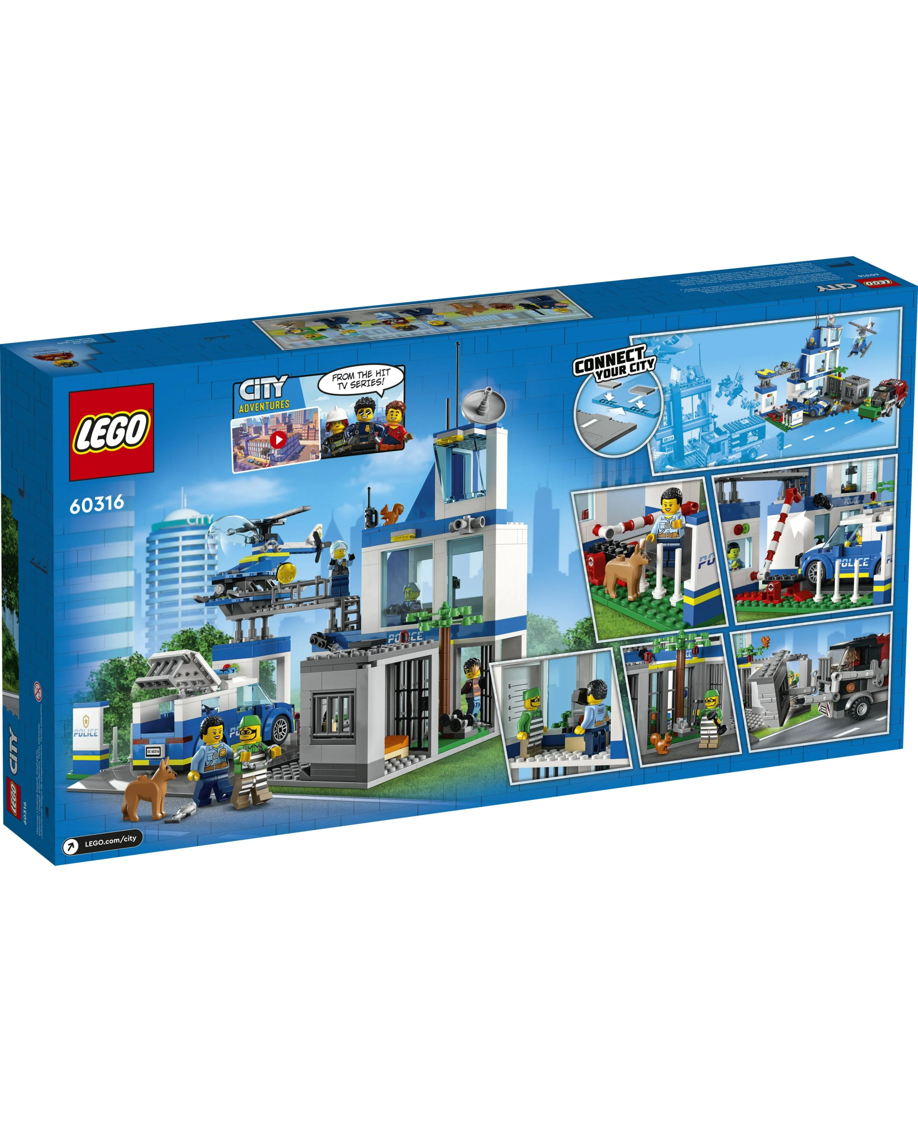 LEGO City Police Station 60316 Building Kit - 668 Pieces - Image 2