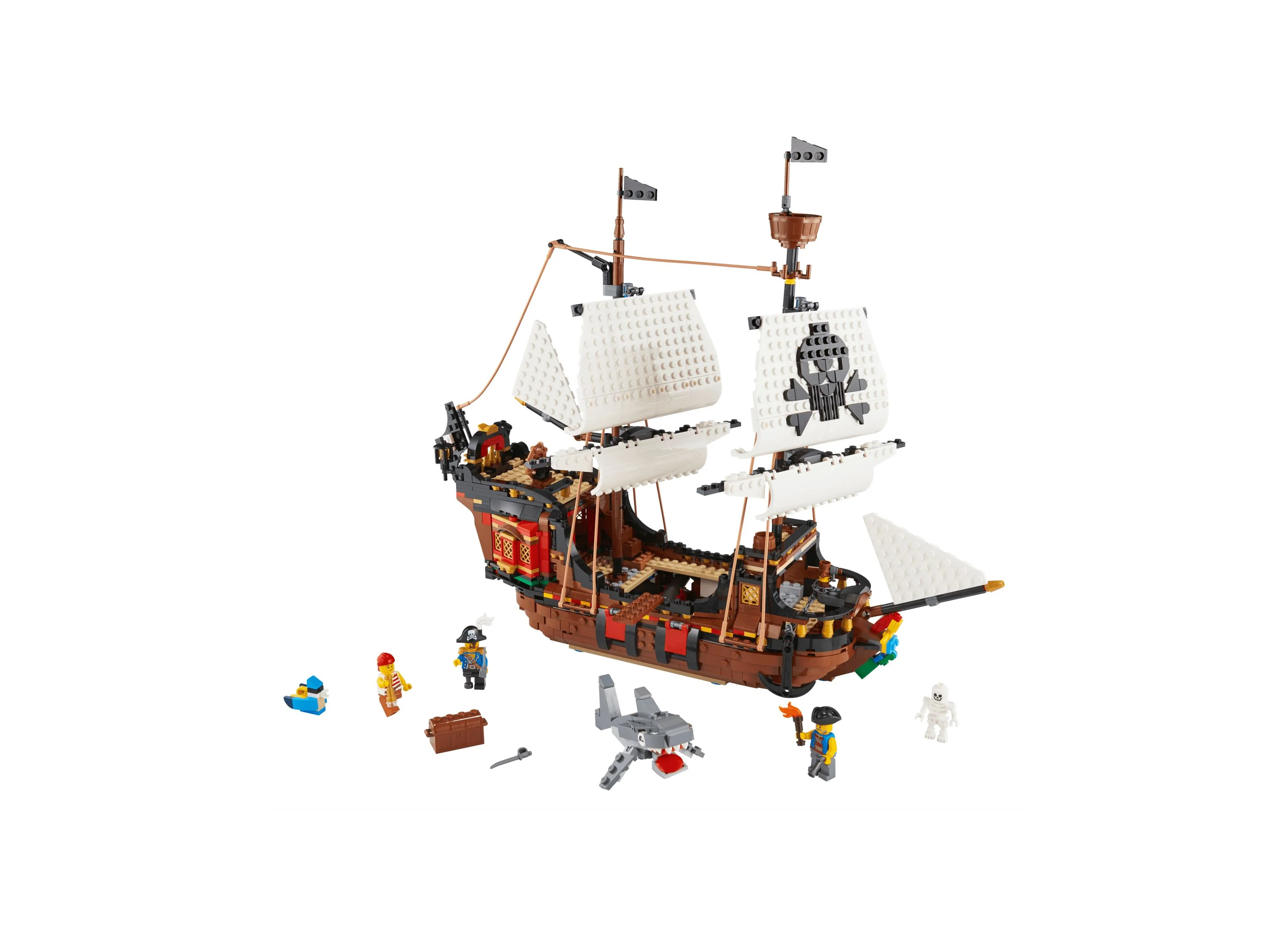 LEGO Creator 3in1 Pirate Ship Adventure Building Kit - 1260 Pieces - Image 4