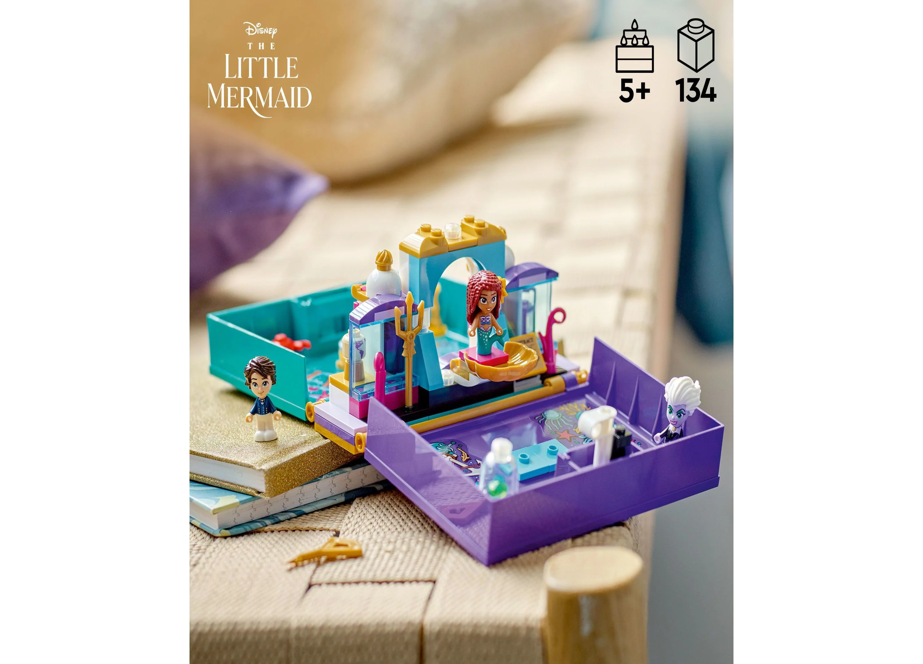 LEGO Disney Princess The Little Mermaid Story Book Building Set - 134 Pieces - Image 5