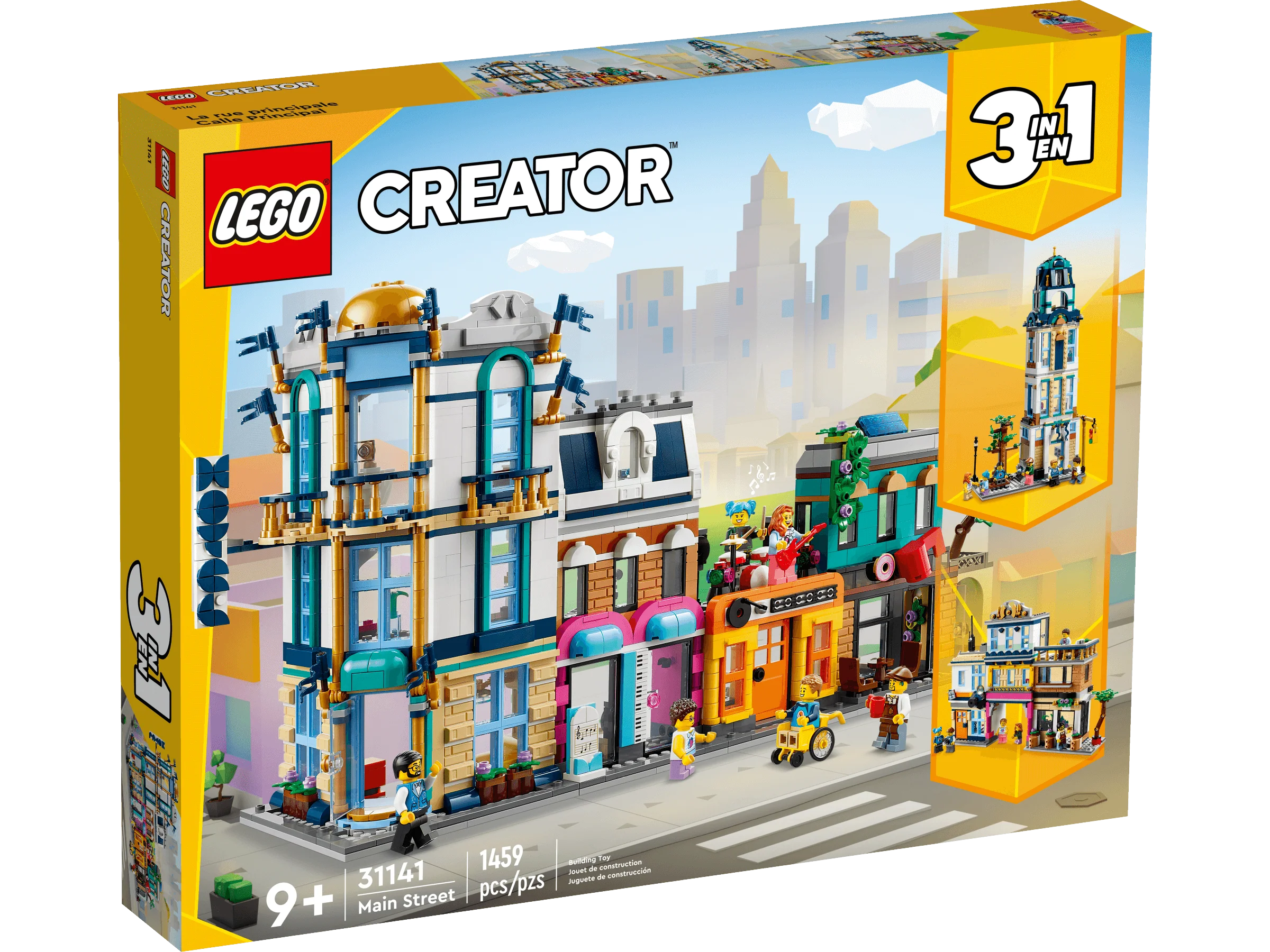 LEGO Creator Main Street 31141 Building Toy Set - 1,459 Pieces - Image 3