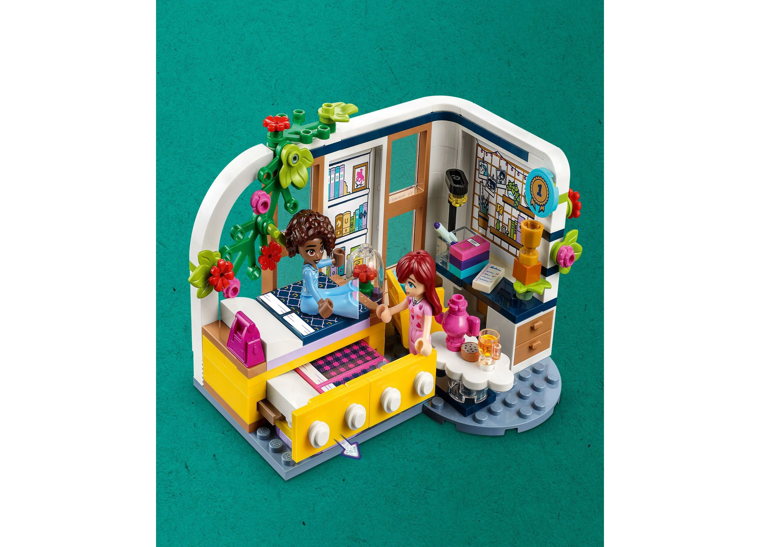 LEGO Friends 209-Piece Aliya's Room Building Set with Mini-Dolls and Accessories - Image 4