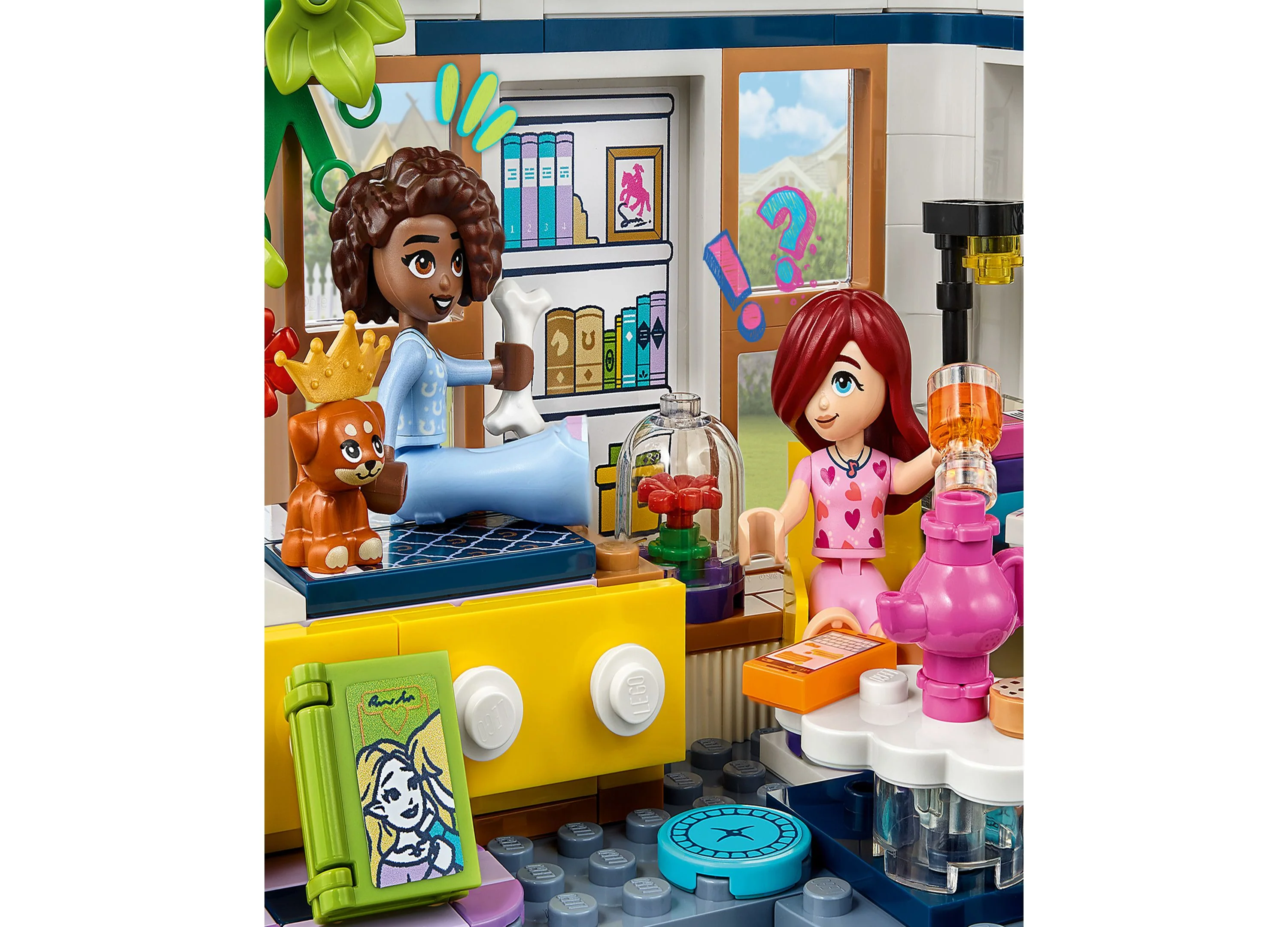 LEGO Friends 209-Piece Aliya's Room Building Set with Mini-Dolls and Accessories - Image 5