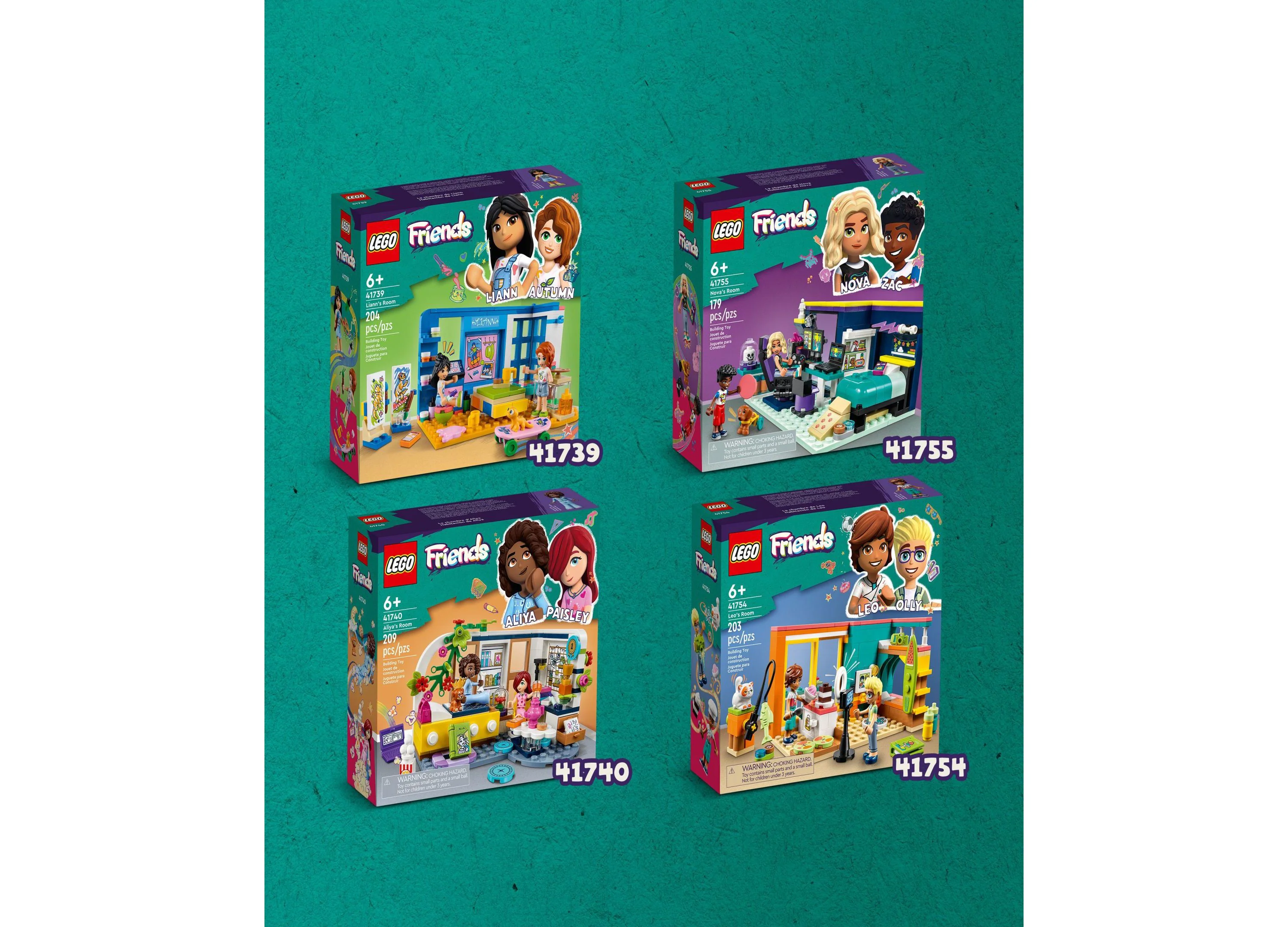 LEGO Friends 209-Piece Aliya's Room Building Set with Mini-Dolls and Accessories - Image 6