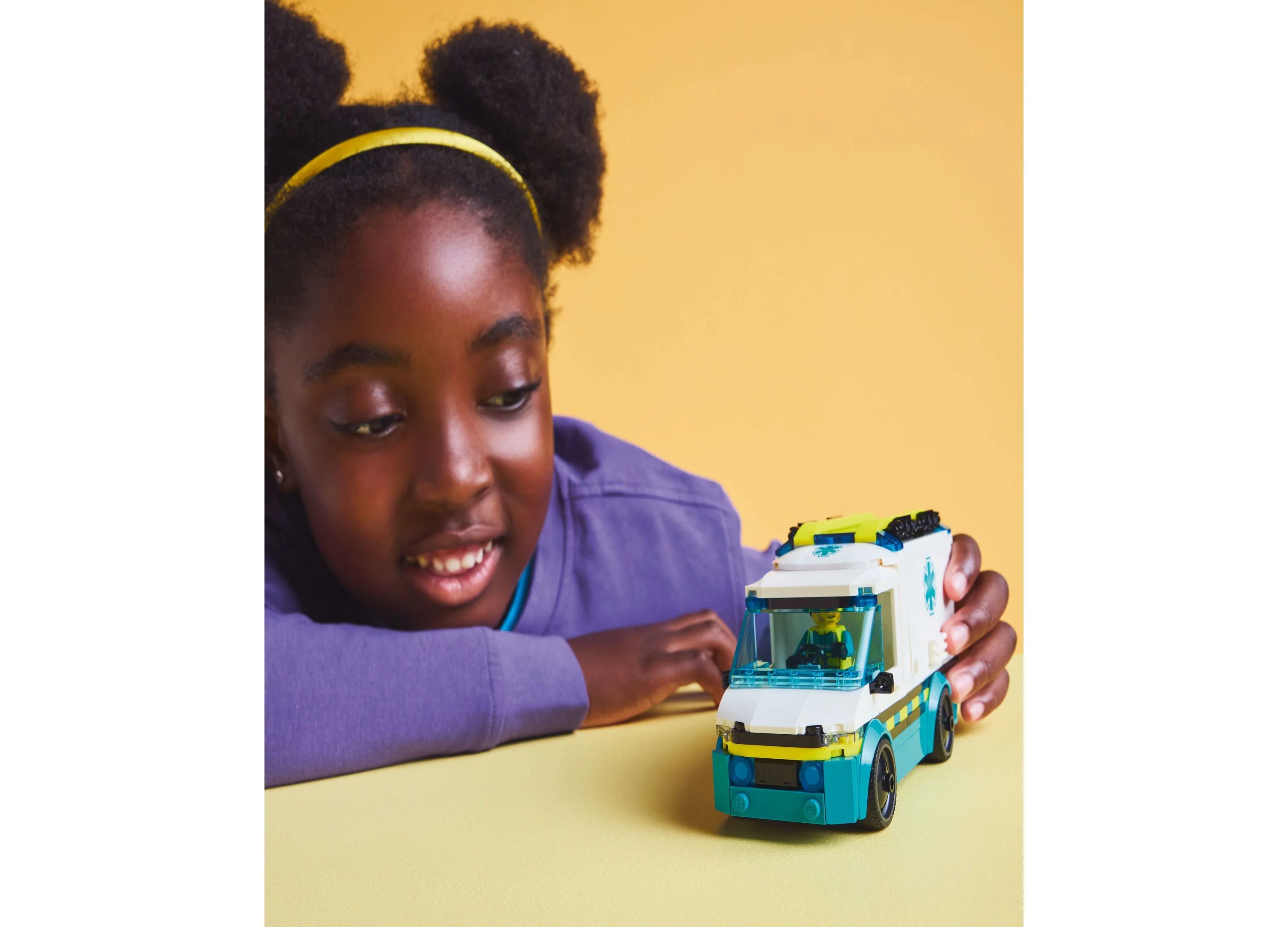 LEGO City Emergency Ambulance 184-Piece Building Toy 60451 - Image 2