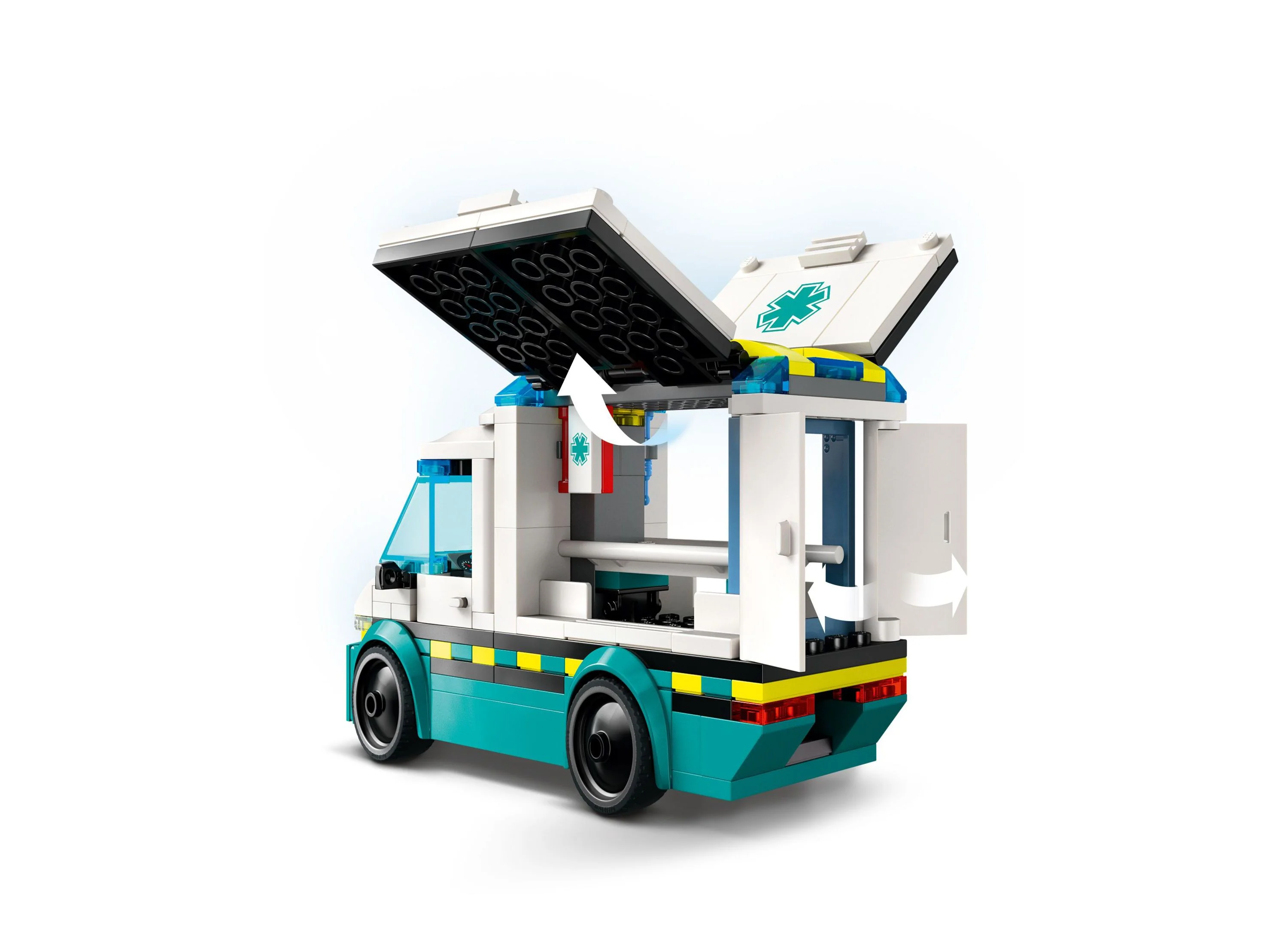 LEGO City Emergency Ambulance 184-Piece Building Toy 60451 - Image 3