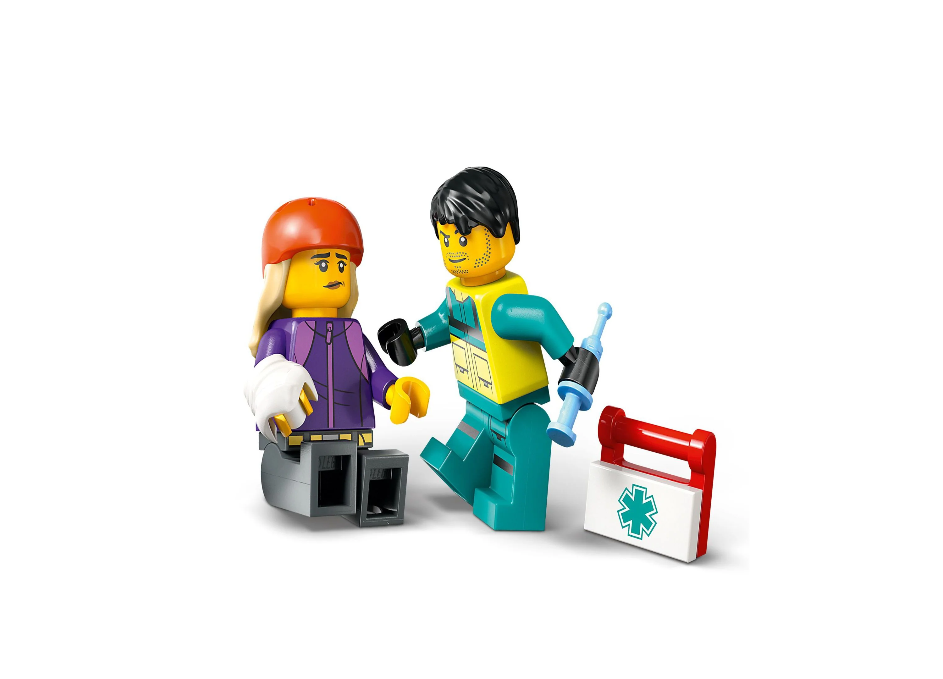 LEGO City Emergency Ambulance 184-Piece Building Toy 60451 - Image 4
