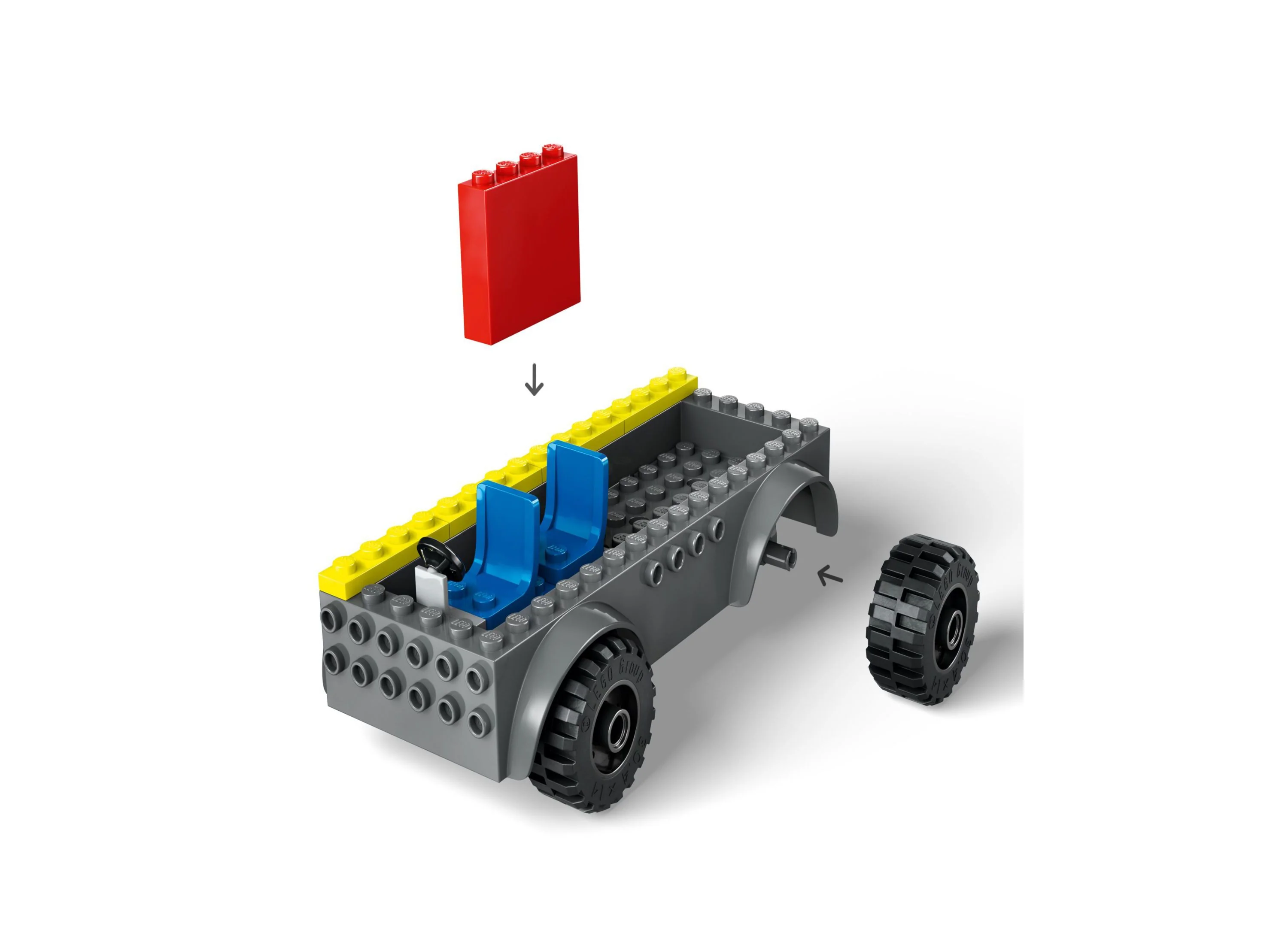 LEGO City Fire Ladder Truck Building Set 60463 - 82 Pieces - Image 3