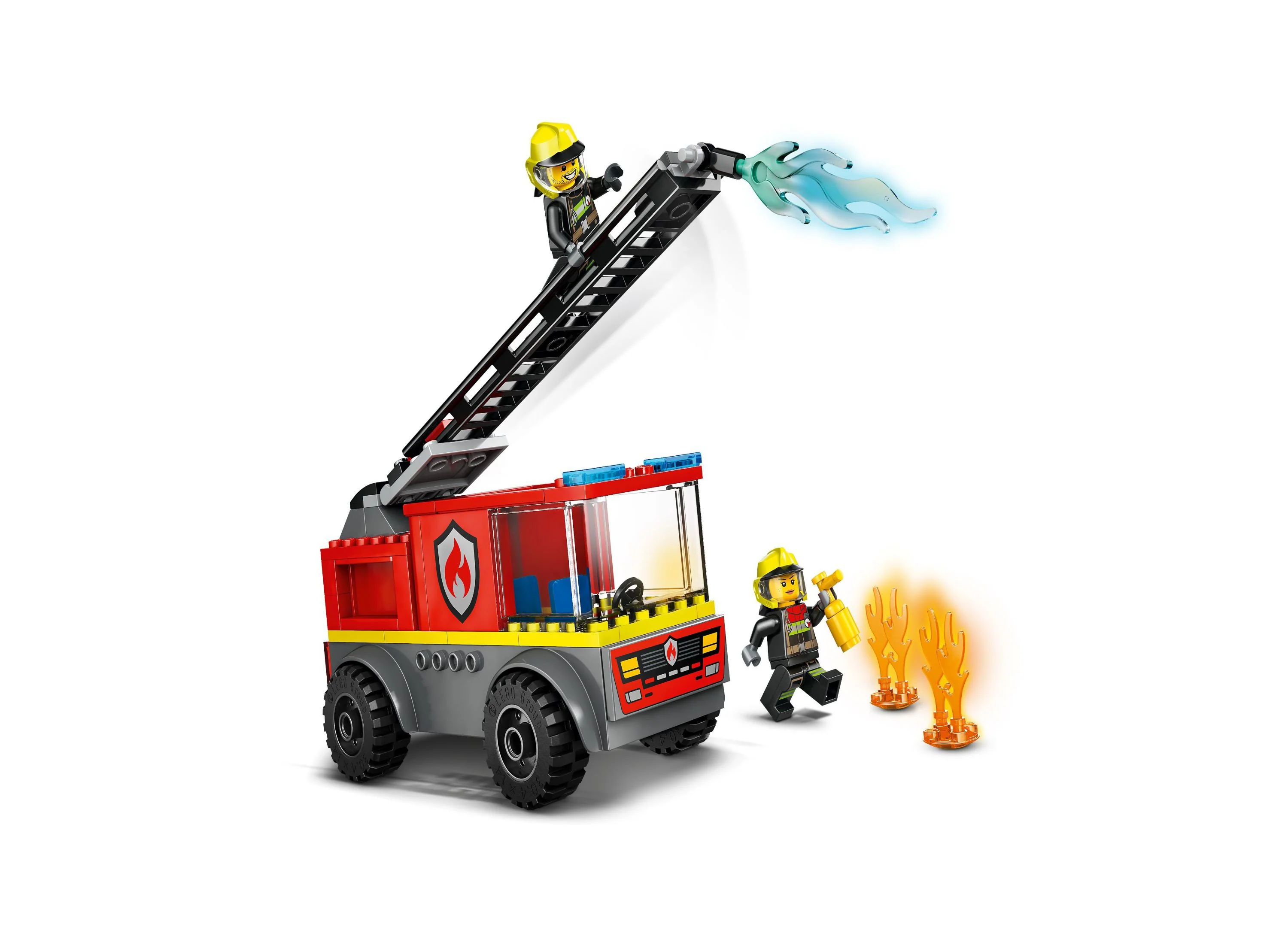 LEGO City Fire Ladder Truck Building Set 60463 - 82 Pieces - Image 4