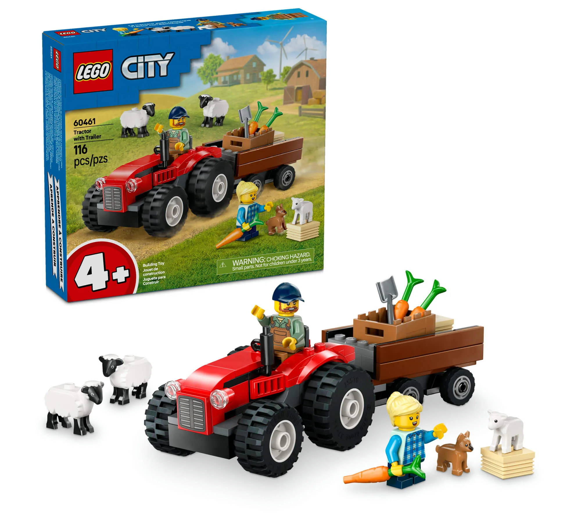 LEGO® City Farm Adventure Tractor and Sheep Playset 60461