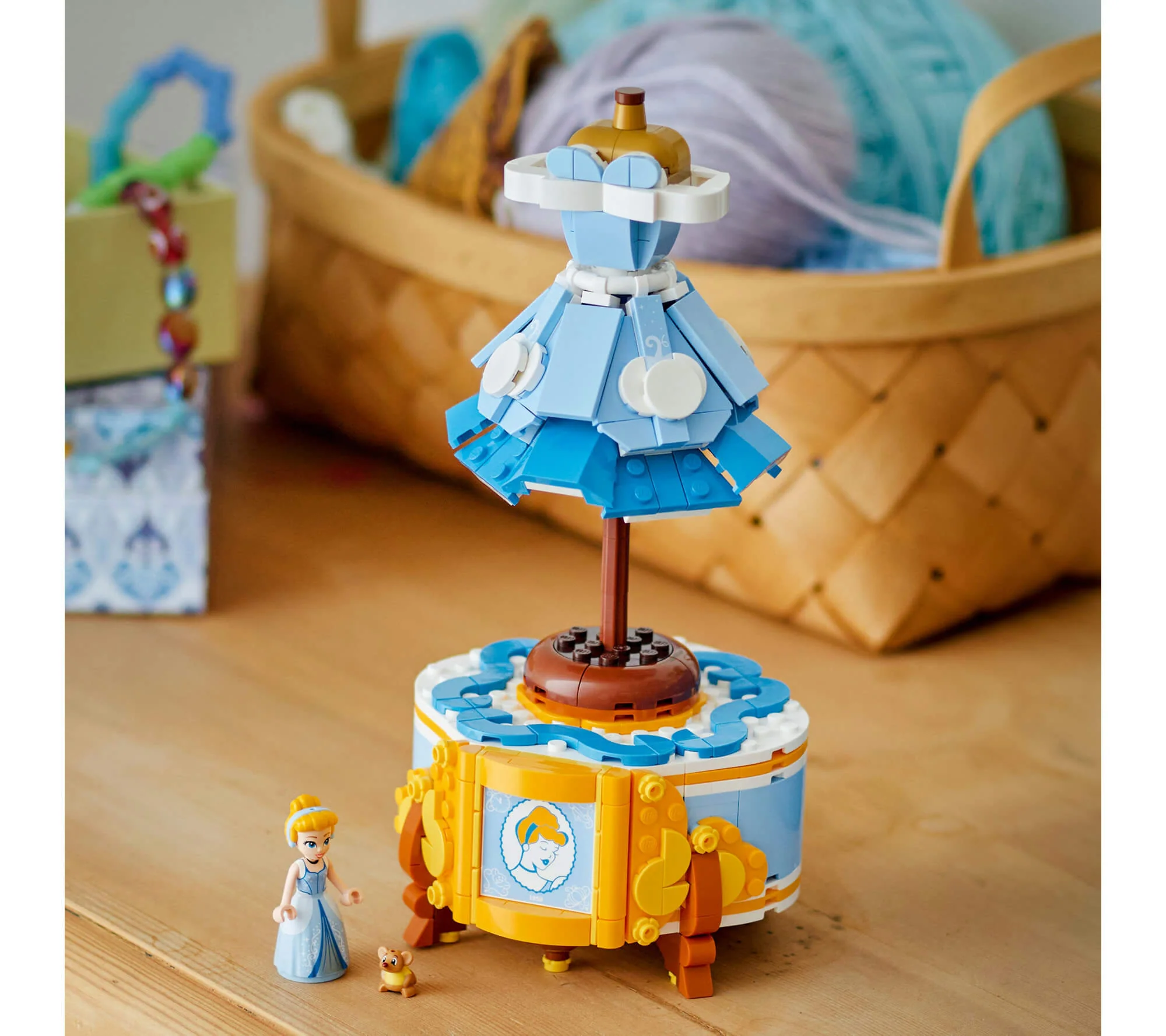 LEGO | Disney Princess Cinderella’s 474-Piece Dress Building Kit - with Gus - Image 4