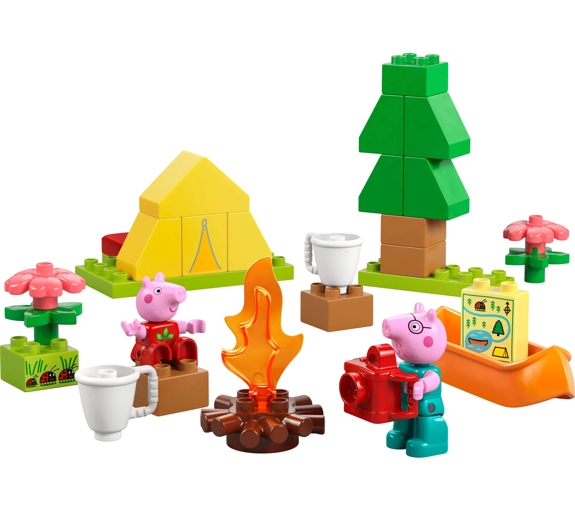 LEGO DUPLO Peppa Pig 32-Piece Camping Trip Playset with Canoe - Image 3