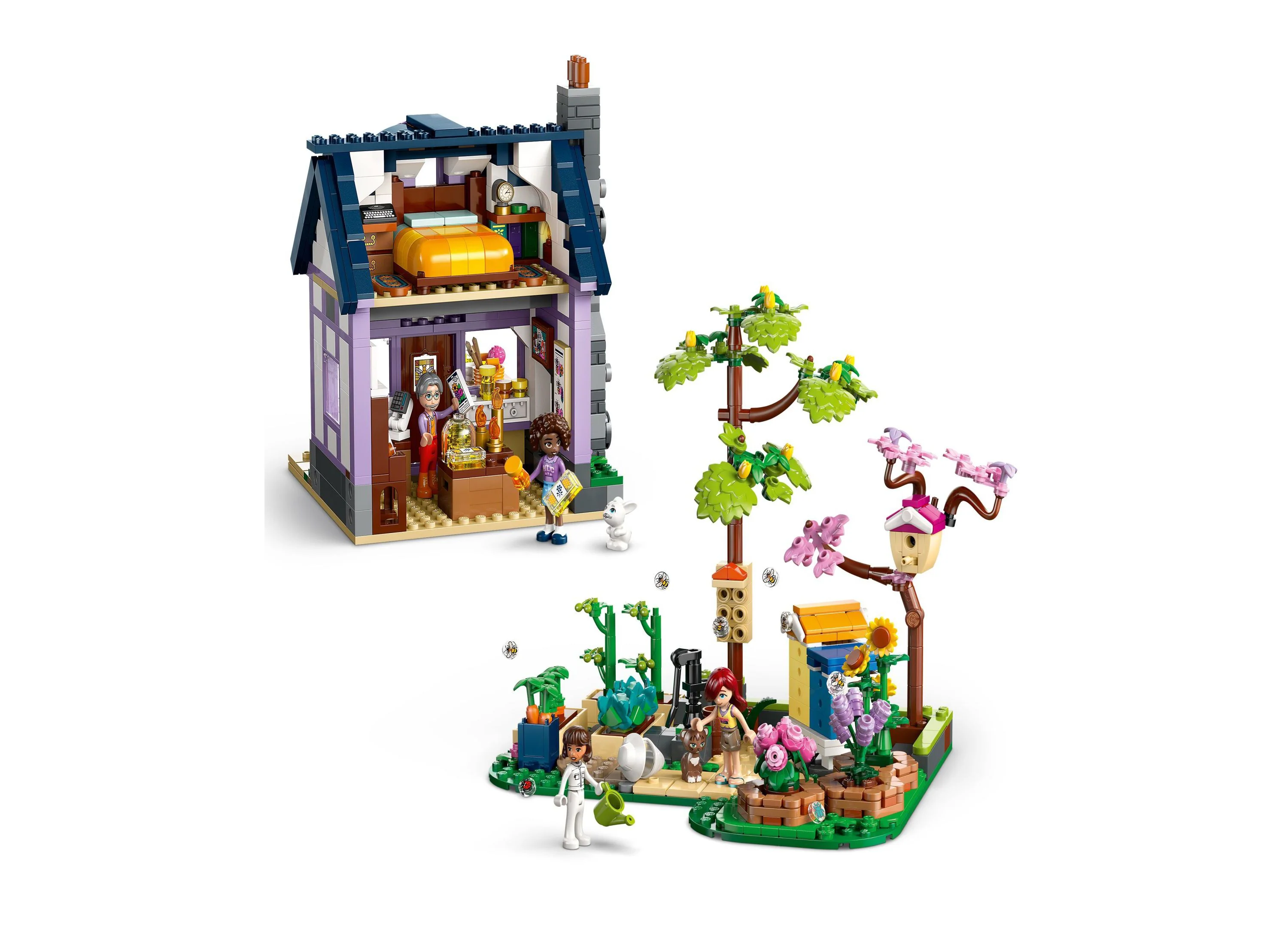 LEGO Friends Beekeeper's House & Flower Garden Kit 42669, 1161 Pieces - Image 2
