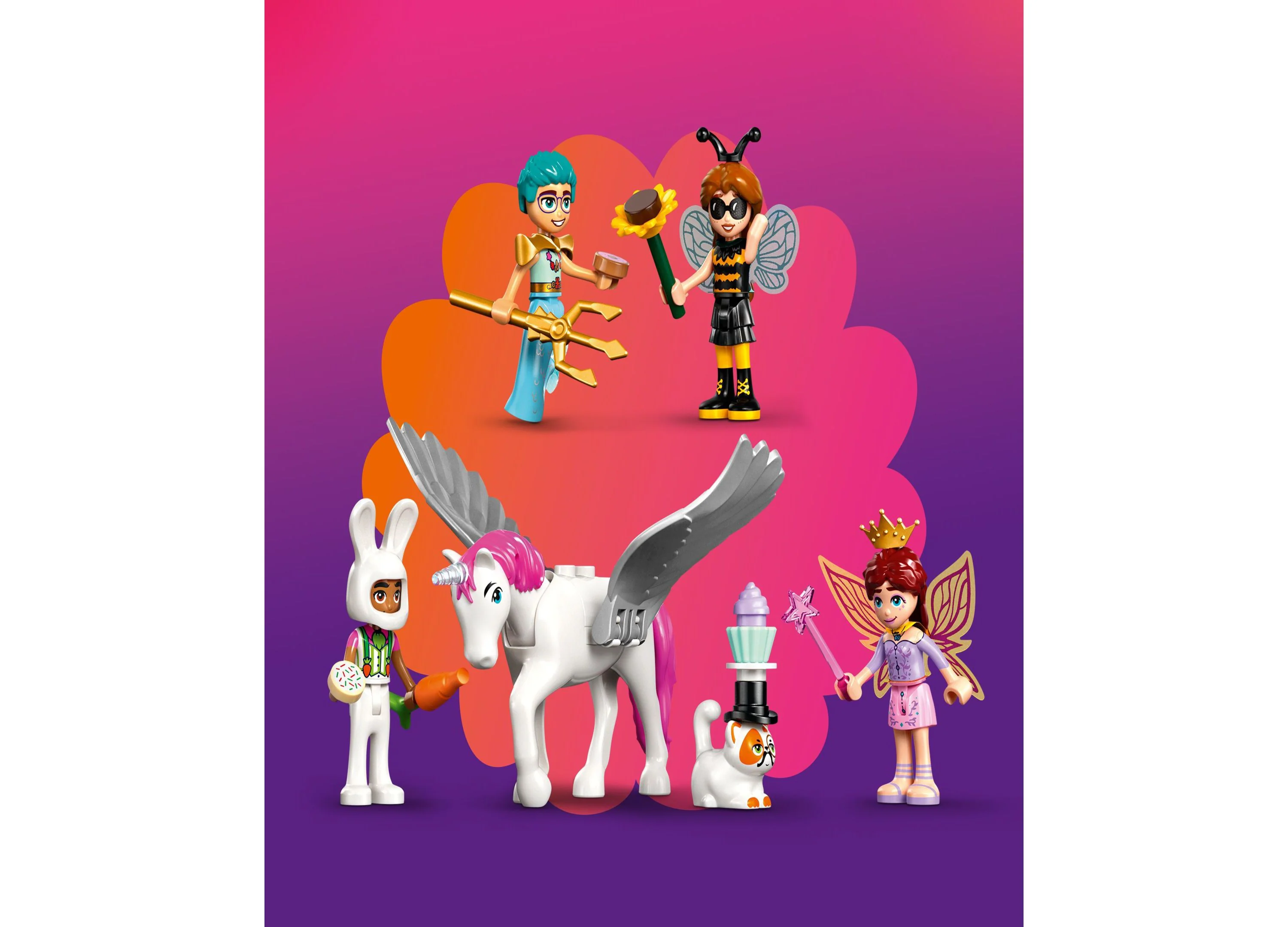 LEGO Friends 42661 Costume Party with Unicorn Fairy Set, 261 Pieces - Image 6