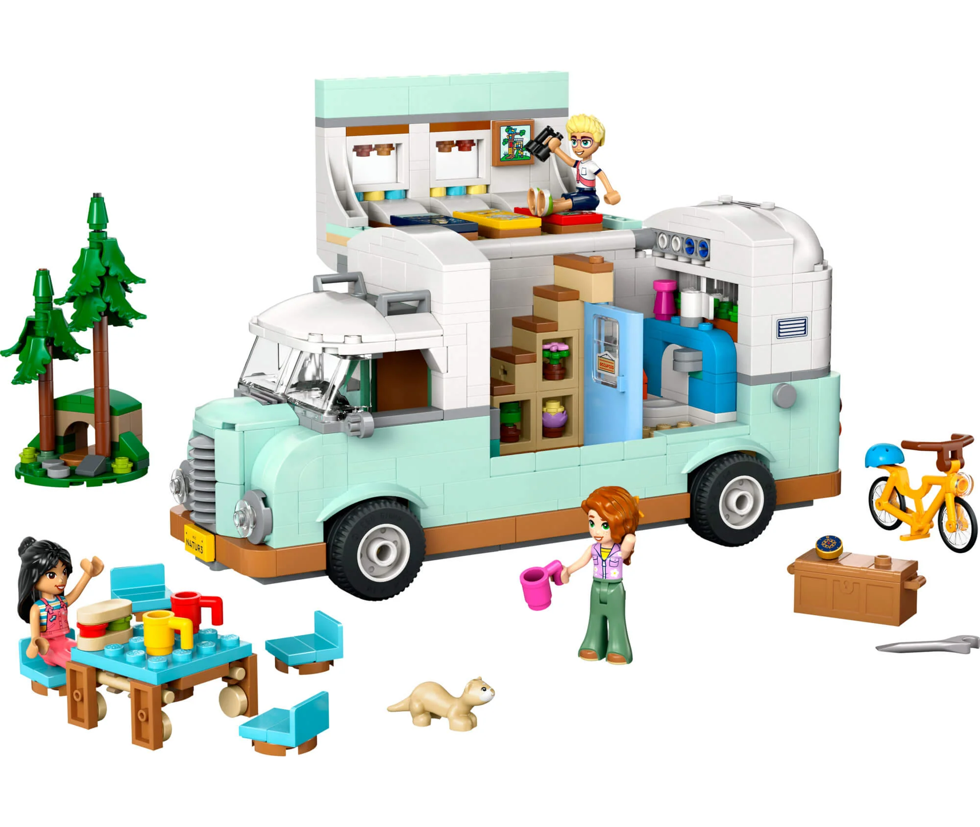 LEGO Friends 778-Piece Friendship Camper Van Building Set - Adventure Role-Play 42663 - Image 3