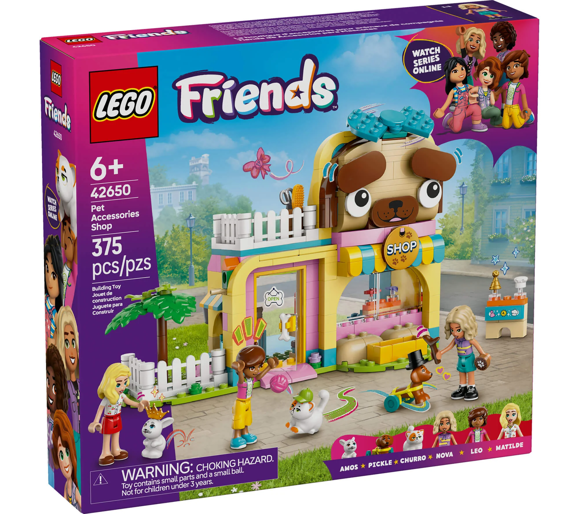 LEGO® Friends 375-Piece Pet Accessories Shop Toy Building Playset 42650 - Image 2