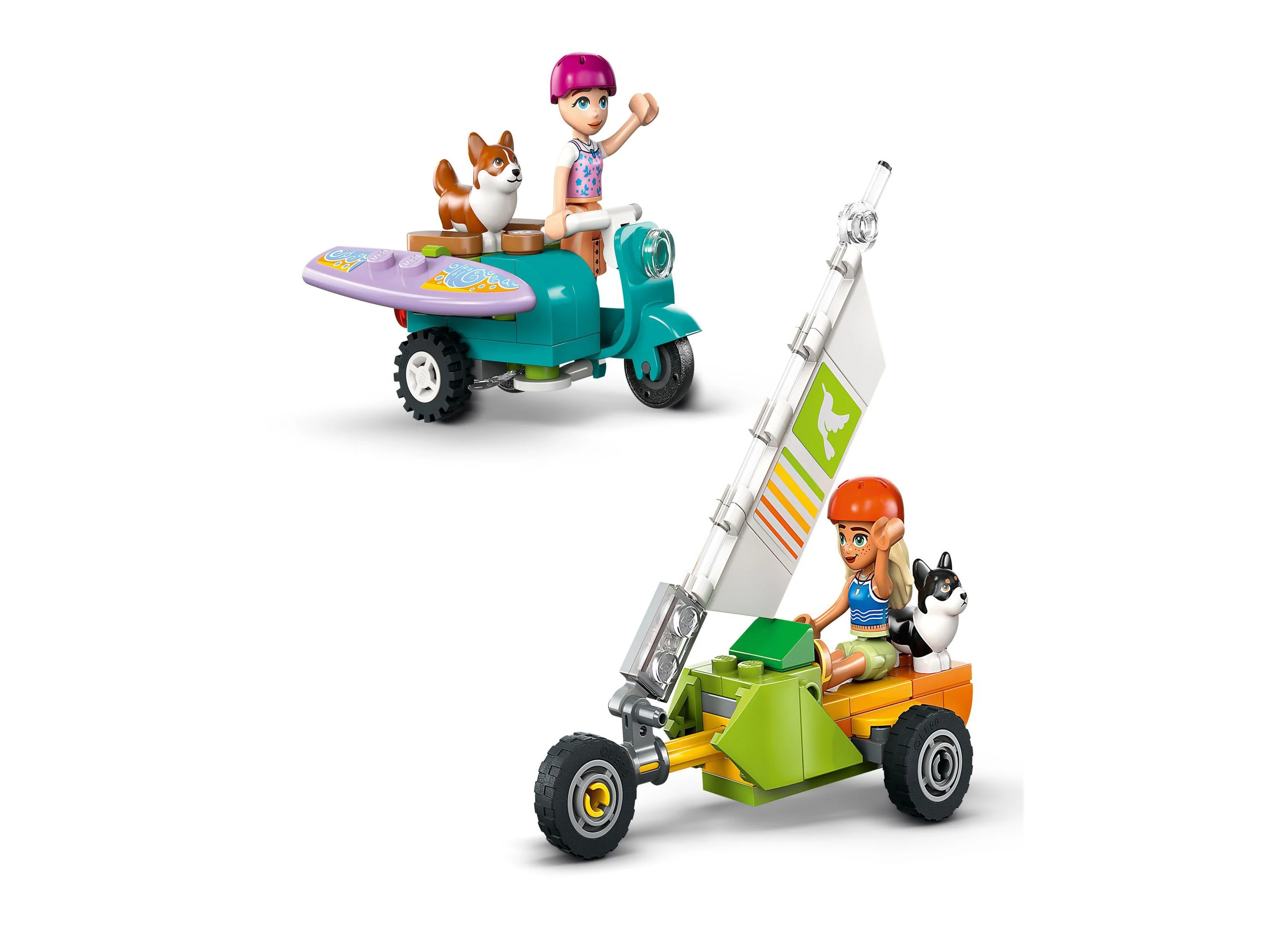 LEGO Friends Surfing Dogs & Scooter Adventure Set - 113 Pieces - Image 3