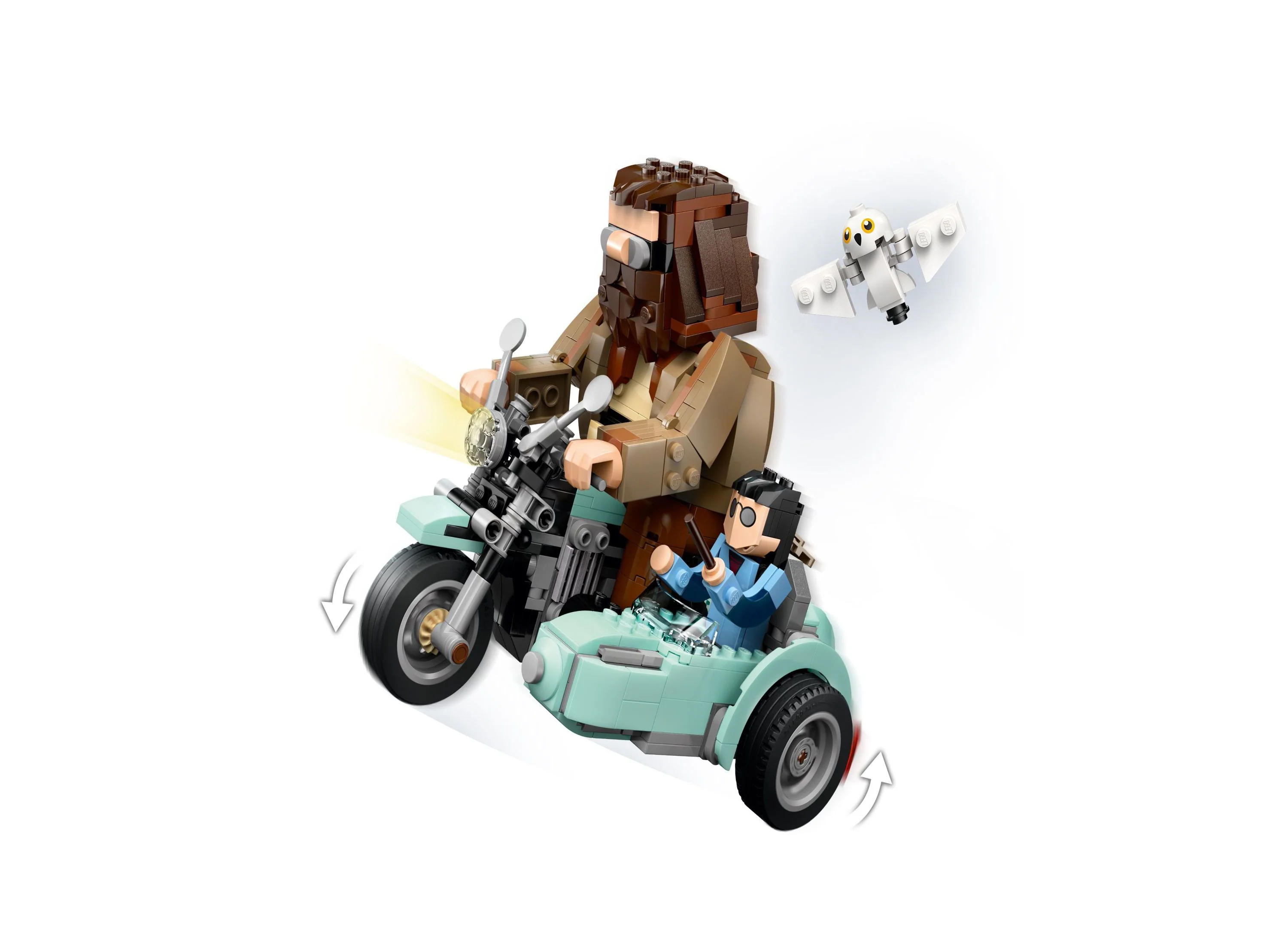 LEGO Harry Potter Hagrid's Magical Motorcycle Adventure Set 76443 - 617 Pieces - Image 2