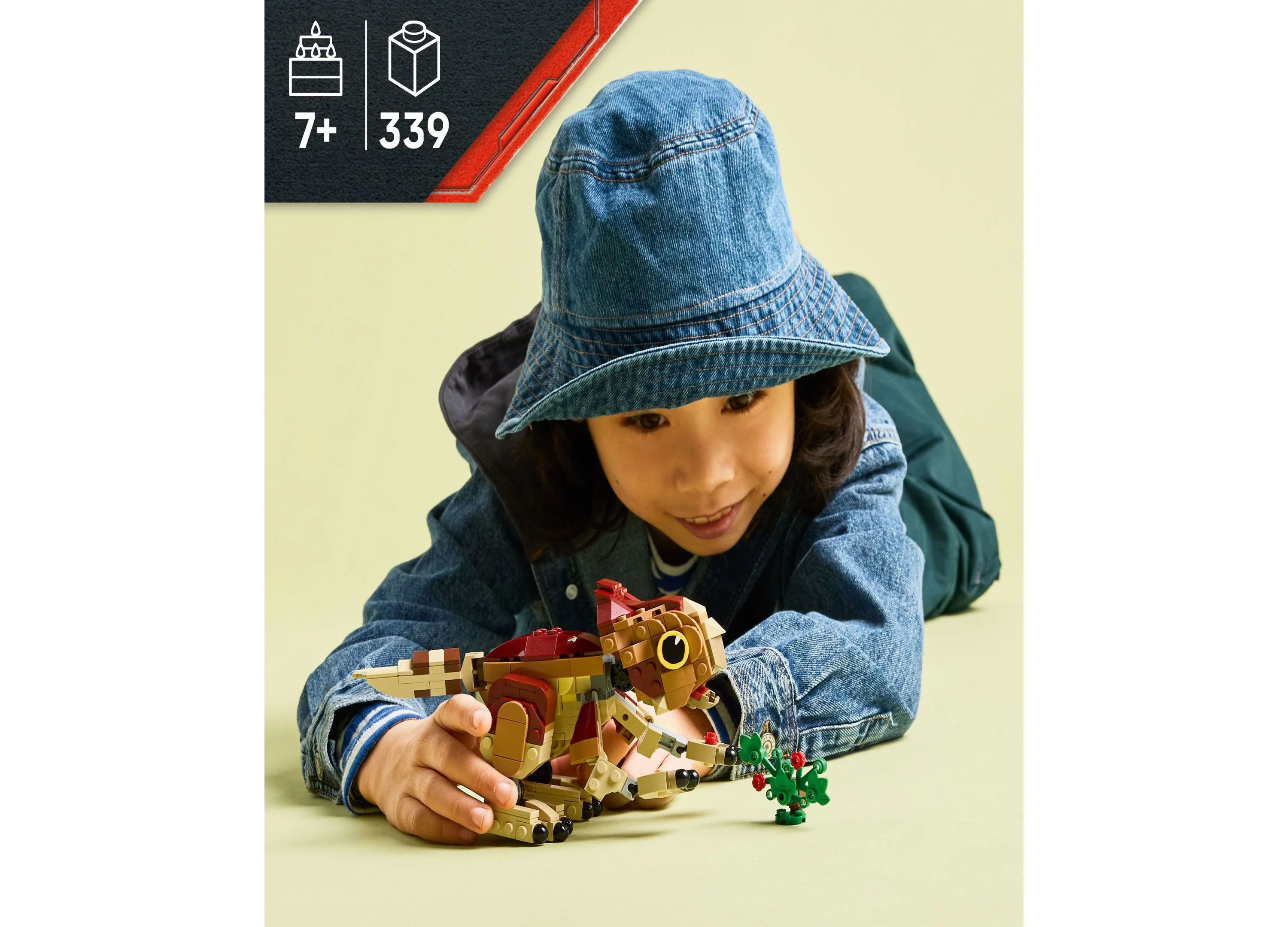 LEGO Jurassic World Baby Dinosaur Dolores 76970 - Poseable Aquilops Model, 339 Pieces - Image 6