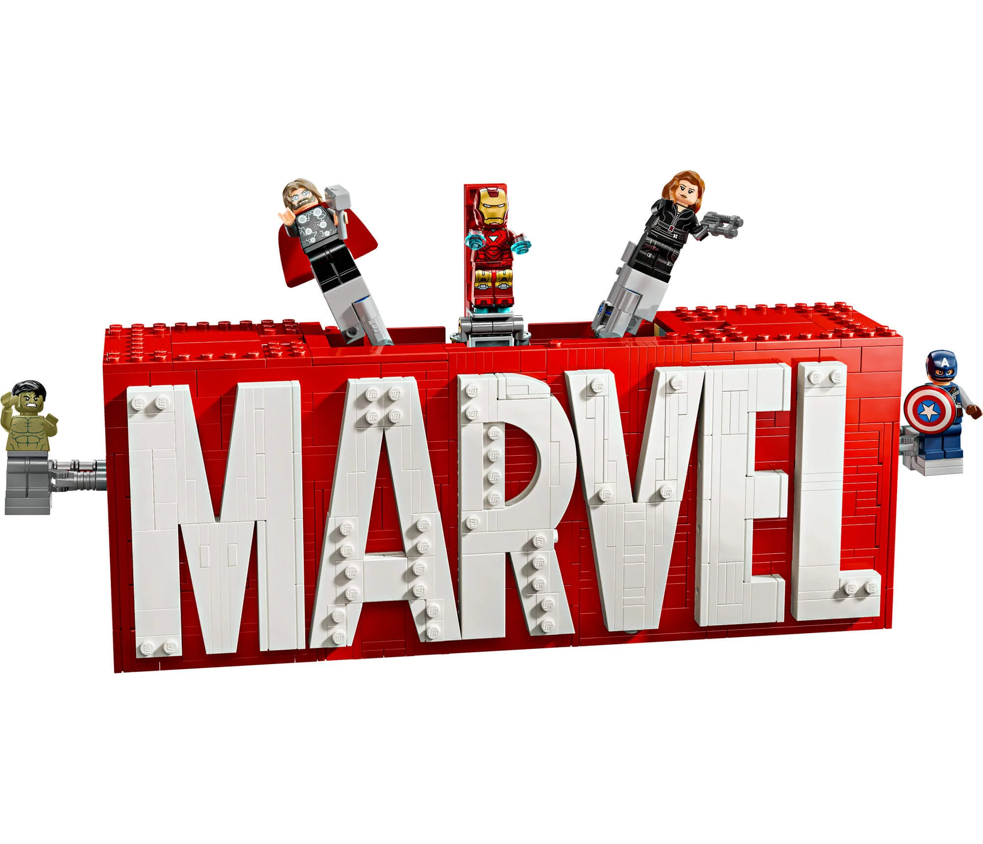 LEGO Marvel Avengers Logo & Minifigures Display Set 76313 - Image 3