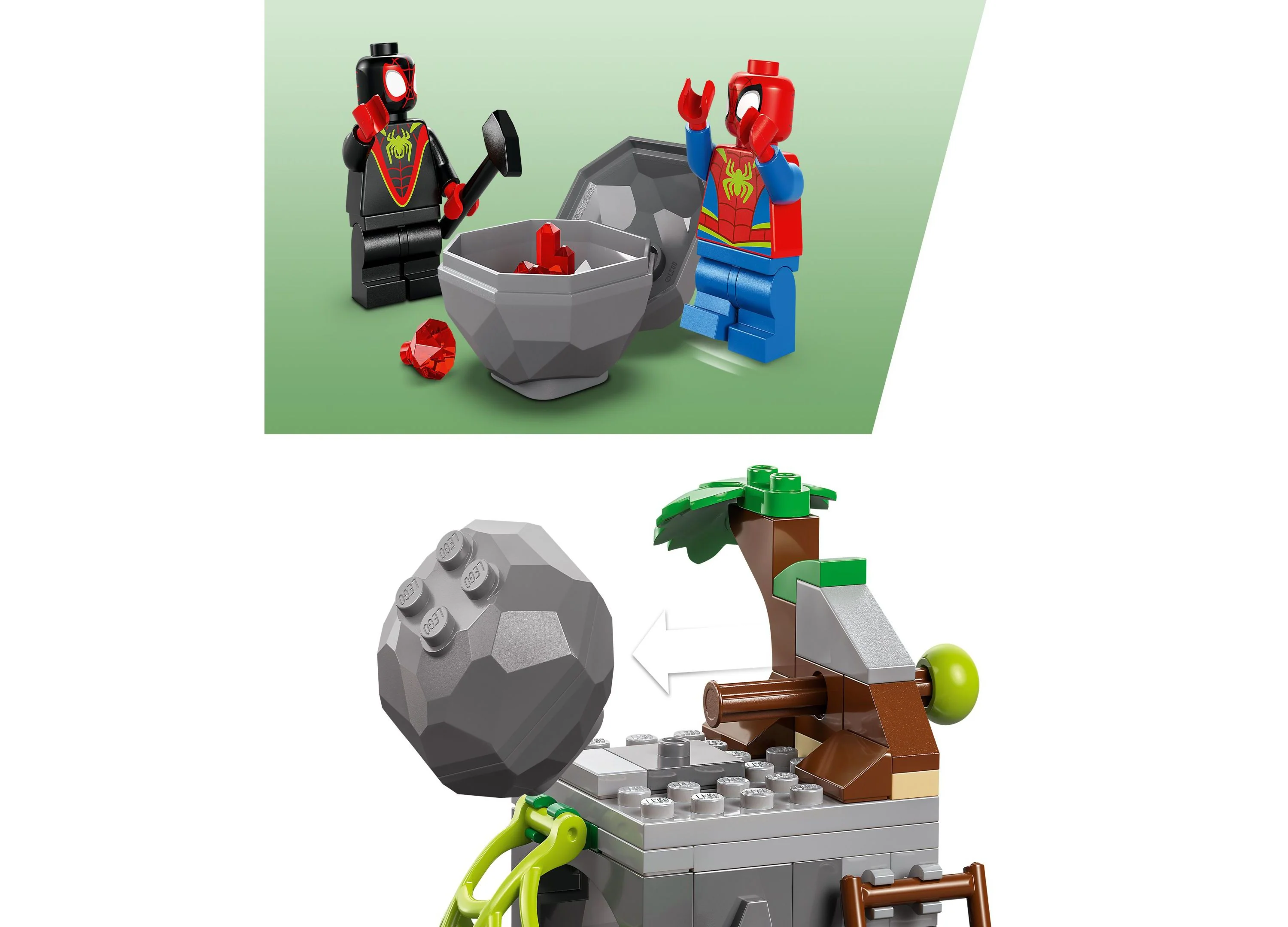 LEGO Marvel Spidey Team Dino Crawler Rescue Building Set 11199, 136 Pieces - Image 2
