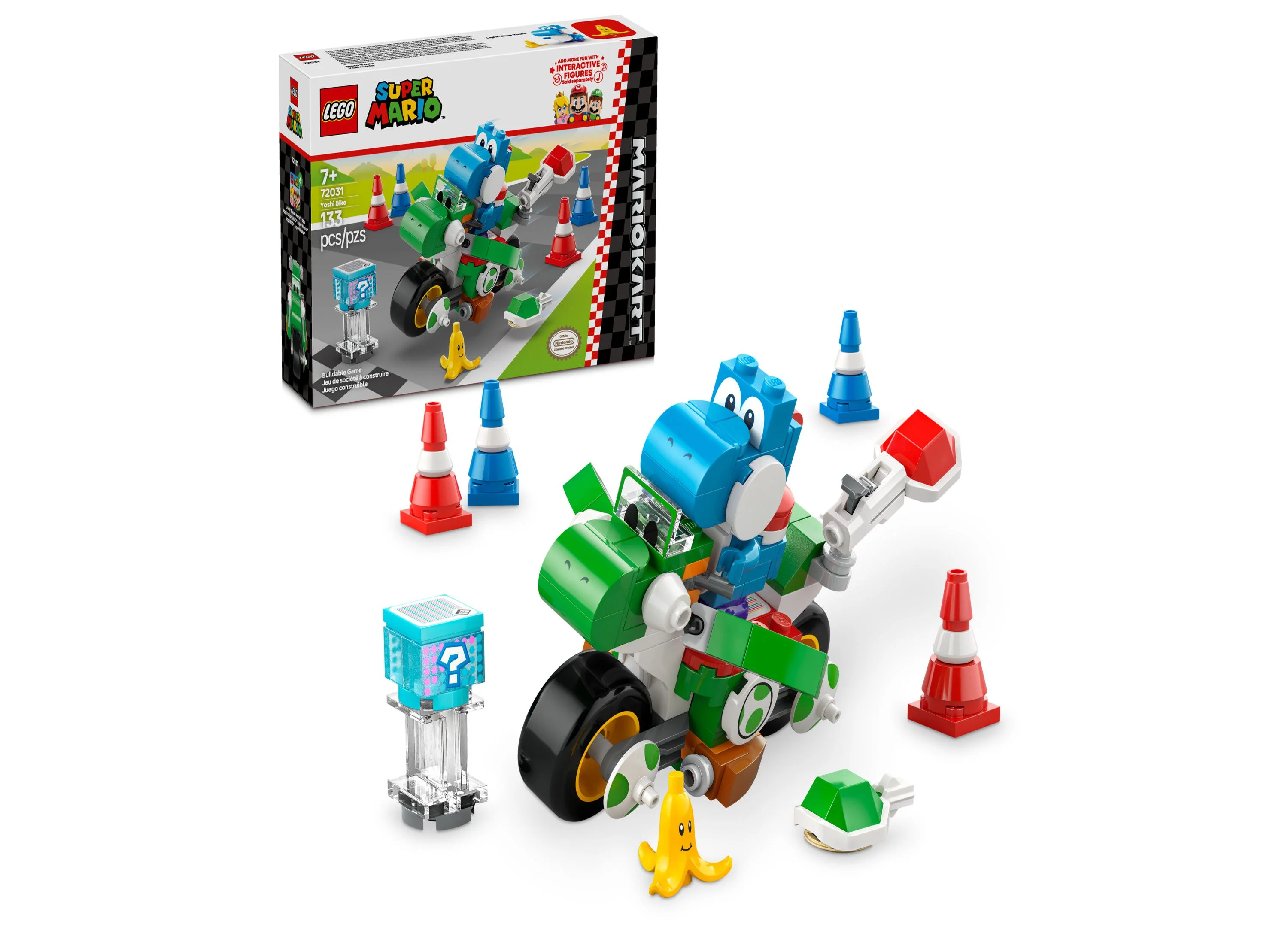 LEGO Super Mario Kart Yoshi Bike Adventure 72031, 133 Pieces