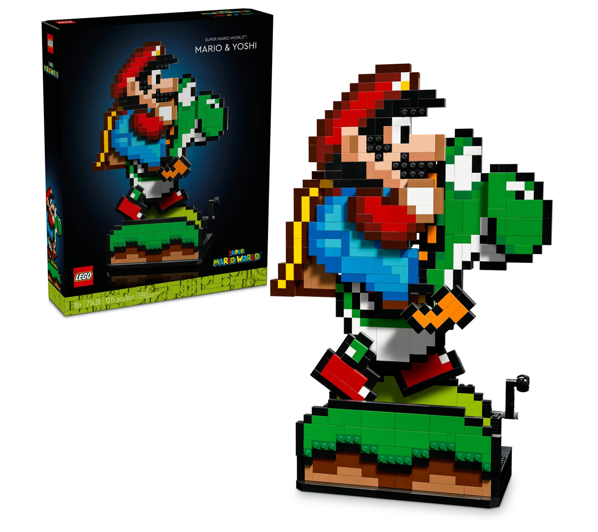 LEGO Super Mario World: Mario & Yoshi 71438 Display Model