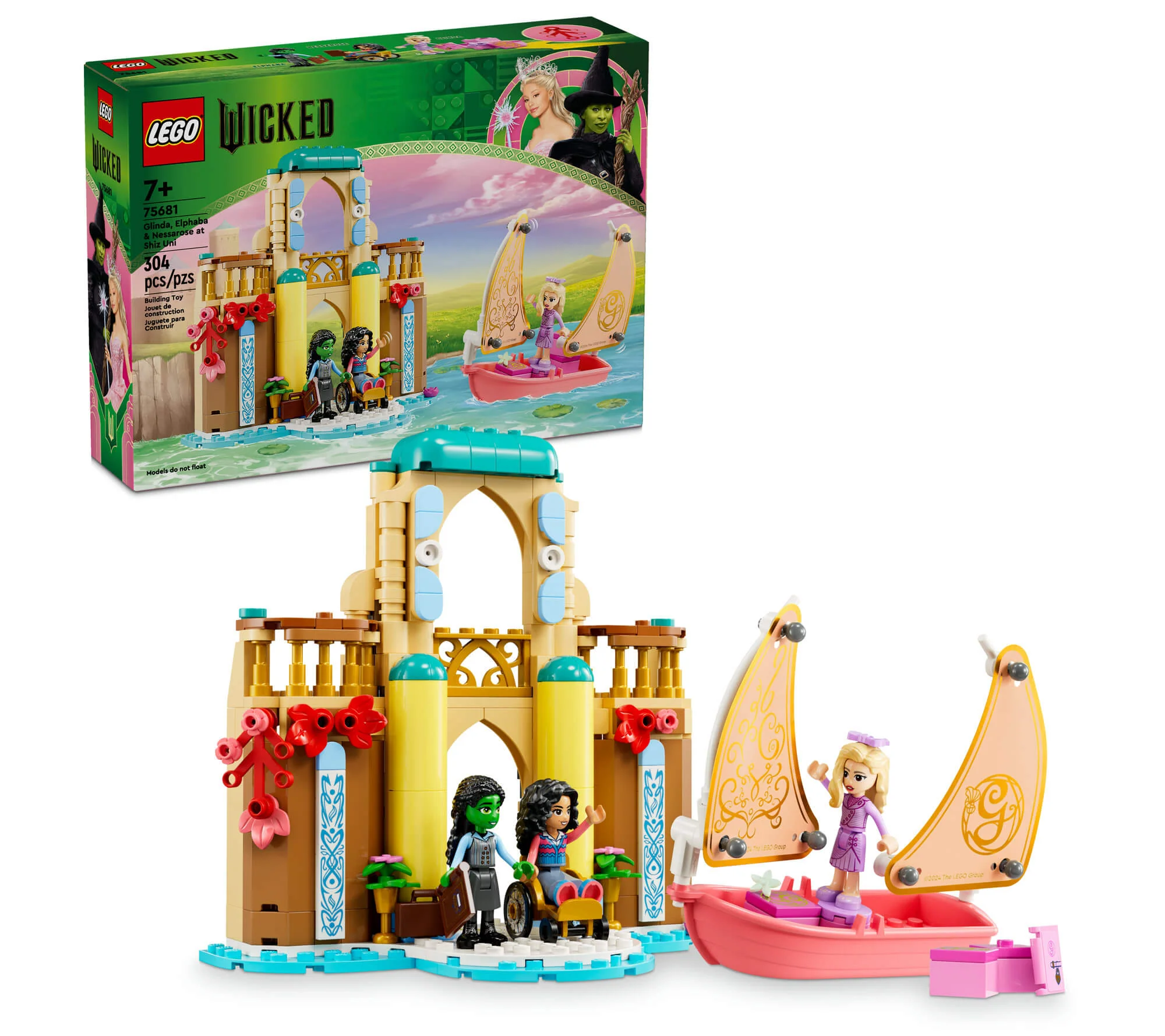LEGO Wicked Shiz University Adventure Set with Glinda, Elphaba, & Nessarose 304 Pieces