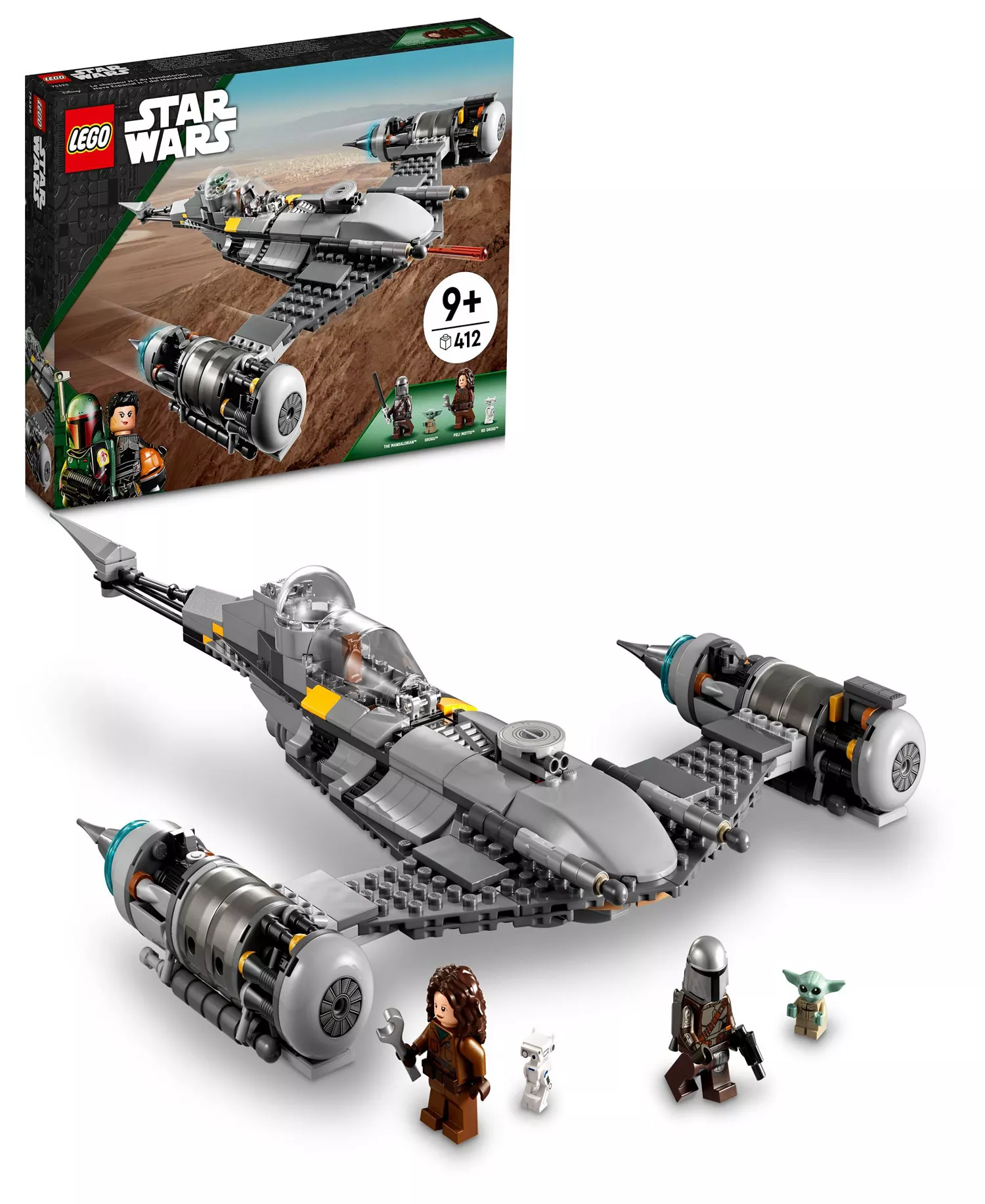LEGO Star Wars The Mandalorian N-1 Starfighter 412-Piece Building Set