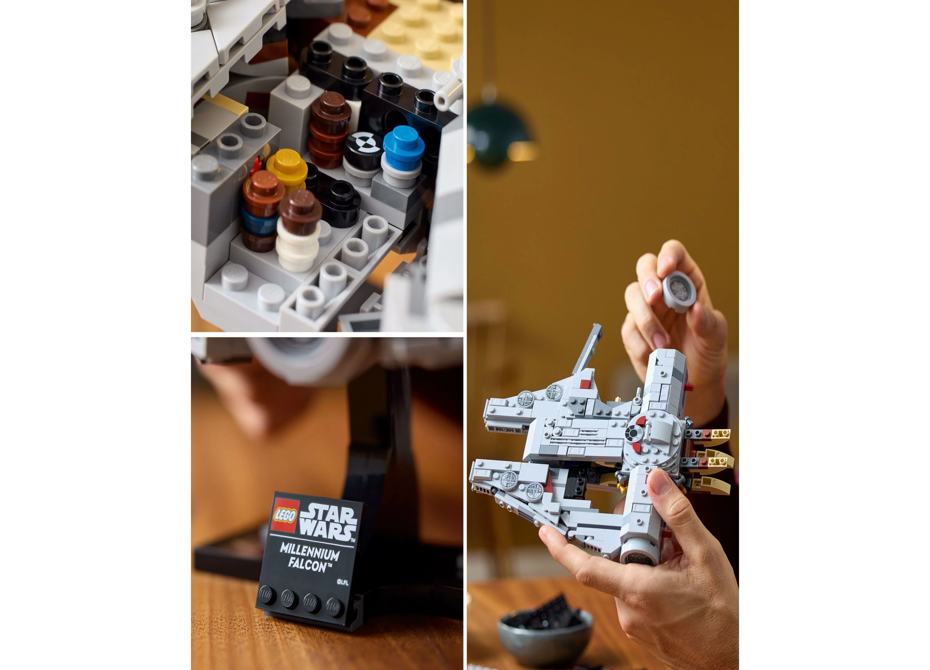LEGO Star Wars Millennium Falcon 25th Anniversary Display Model Building Set, 921 Pieces - Image 6