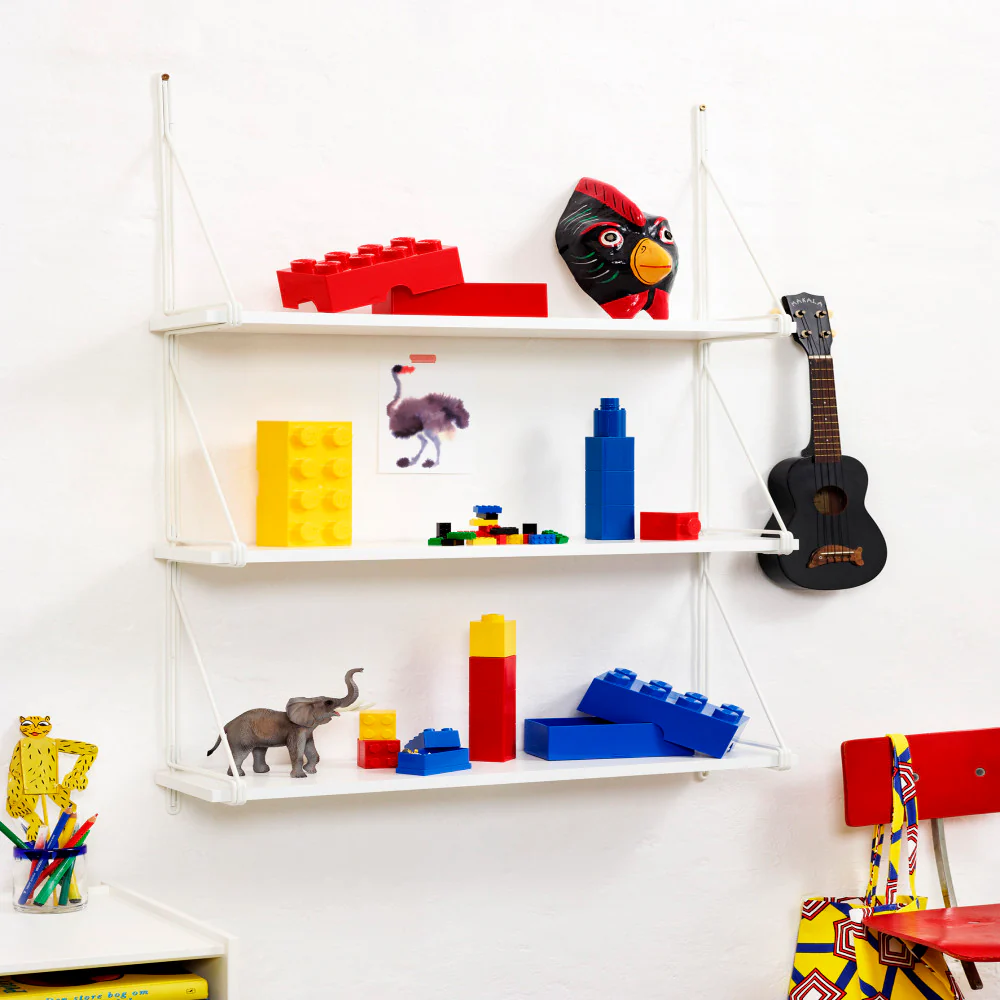 LEGO Room Copenhagen Bright Orange Storage Brick 4 - Stackable Organizer - Image 2