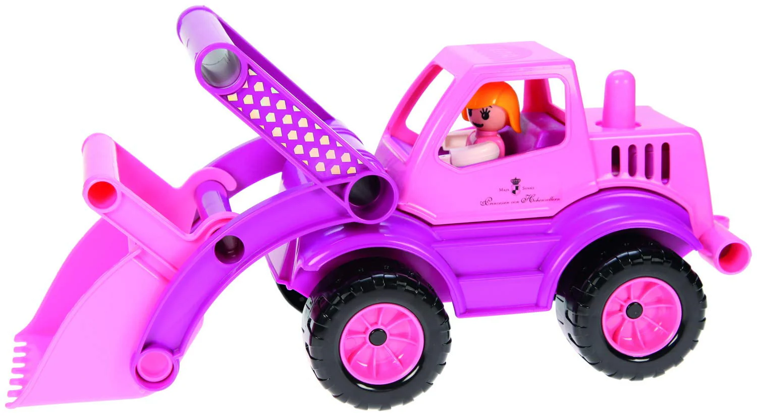 Lena Eco Active Princess Pink Front Loader Toy Truck - Eco-Friendly Fun for Toddlers