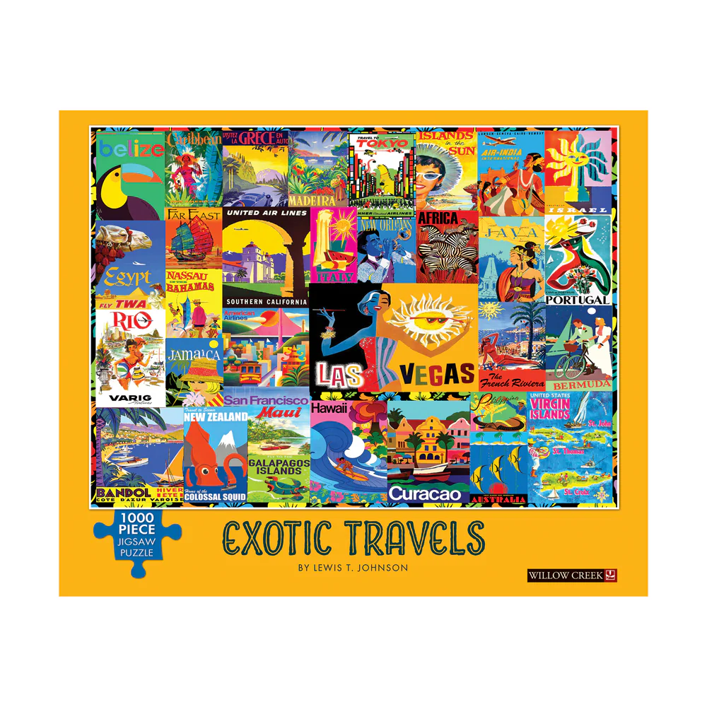 Willow Creek Press Exotic Travels Jigsaw Puzzle - 1000 pc - Image 3