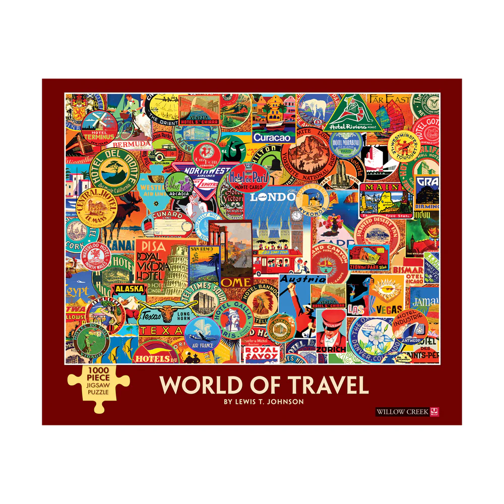 Willow Creek Press World of Travel Jigsaw Puzzle - 1000 pc - Image 3