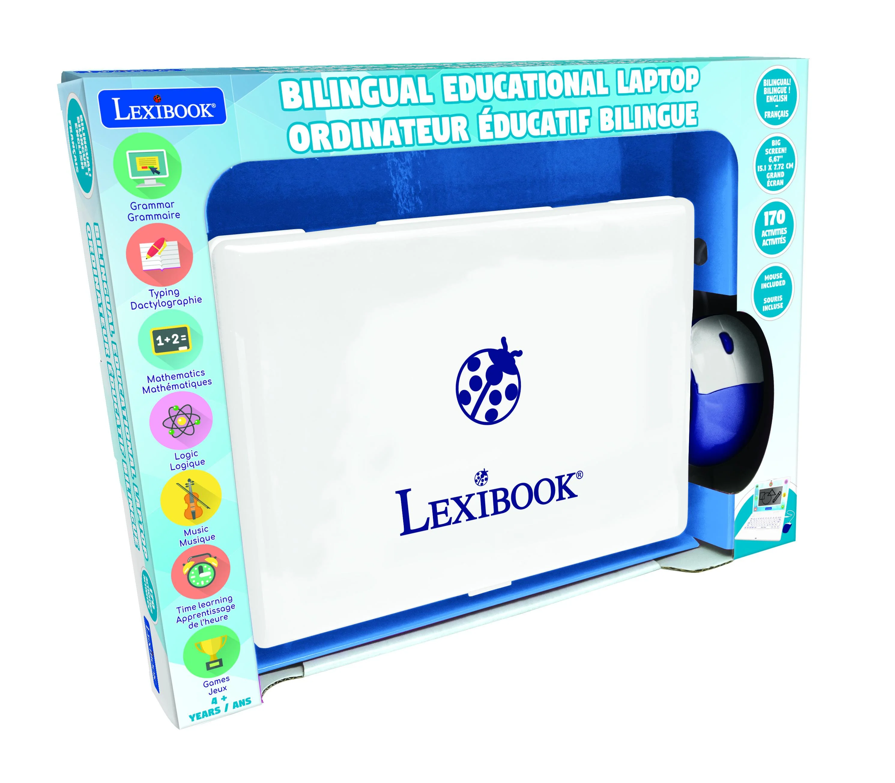 Lexibook Bilingual Educational Laptop with 124 Activities - Interactive Learning