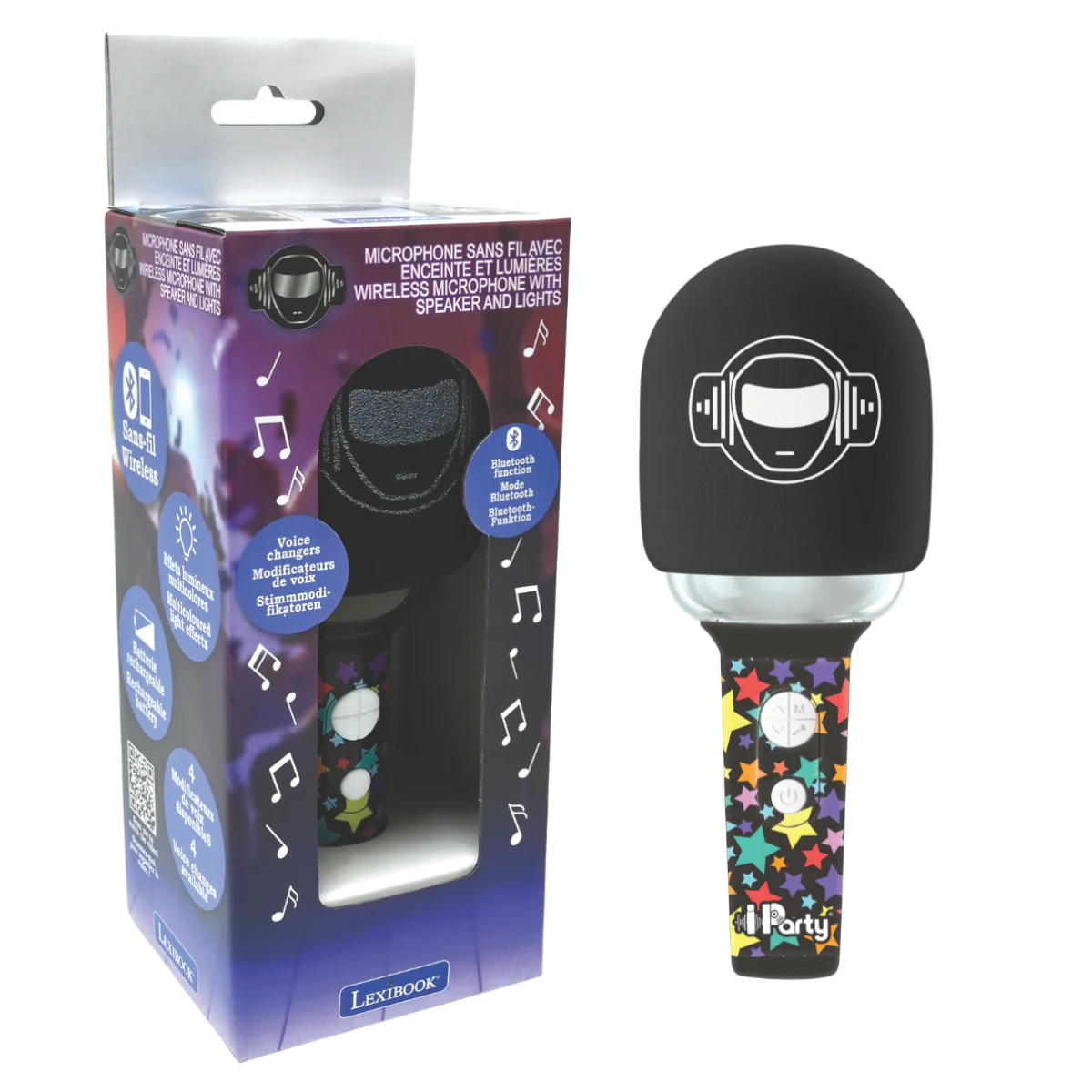 LEXIBOOK Bluetooth/Wireless Karaoke Microphone with sound and light effects - Image 10