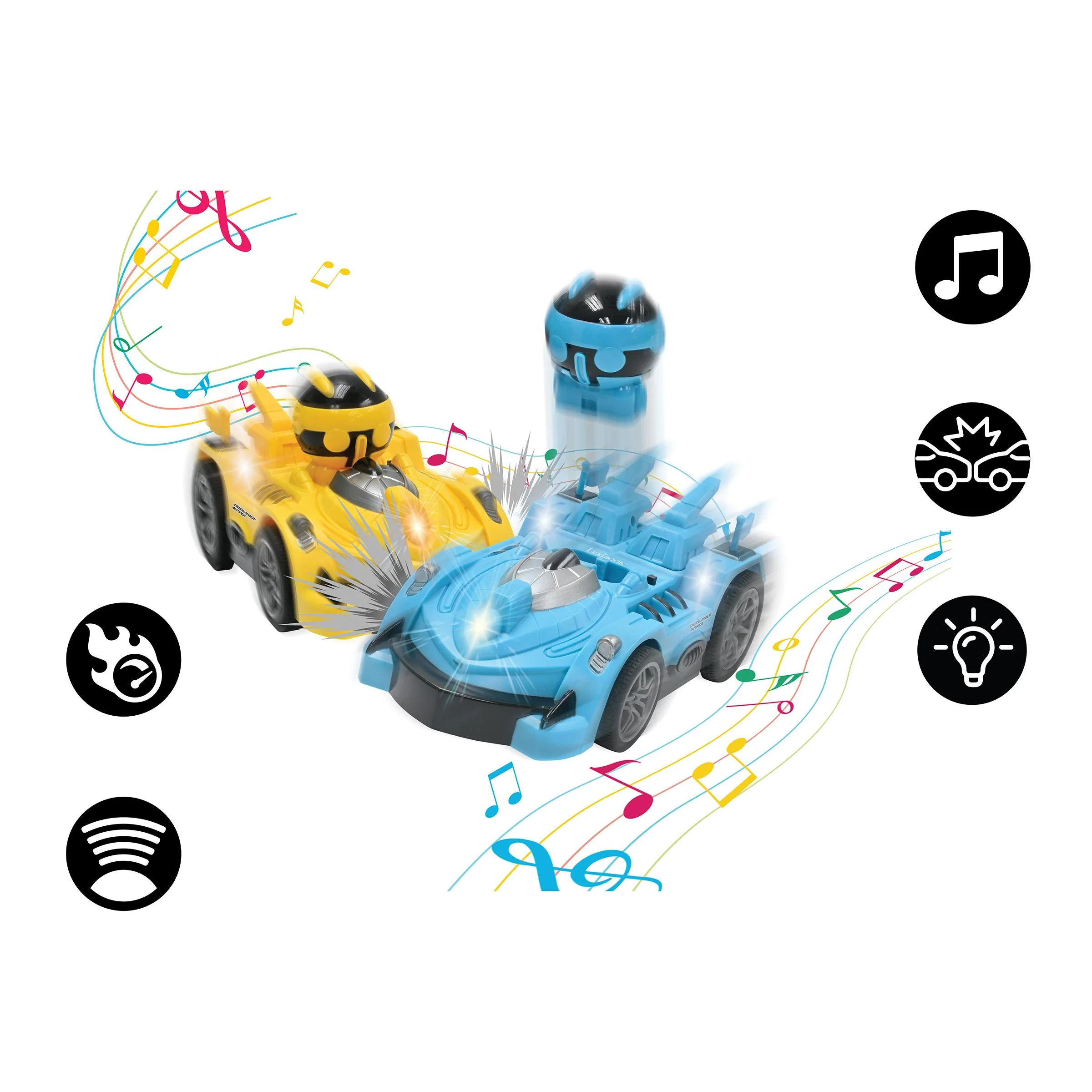 LEXIBOOK Crosslander Bumper Radio-Controlled Cars with Removable Figures - Image 3