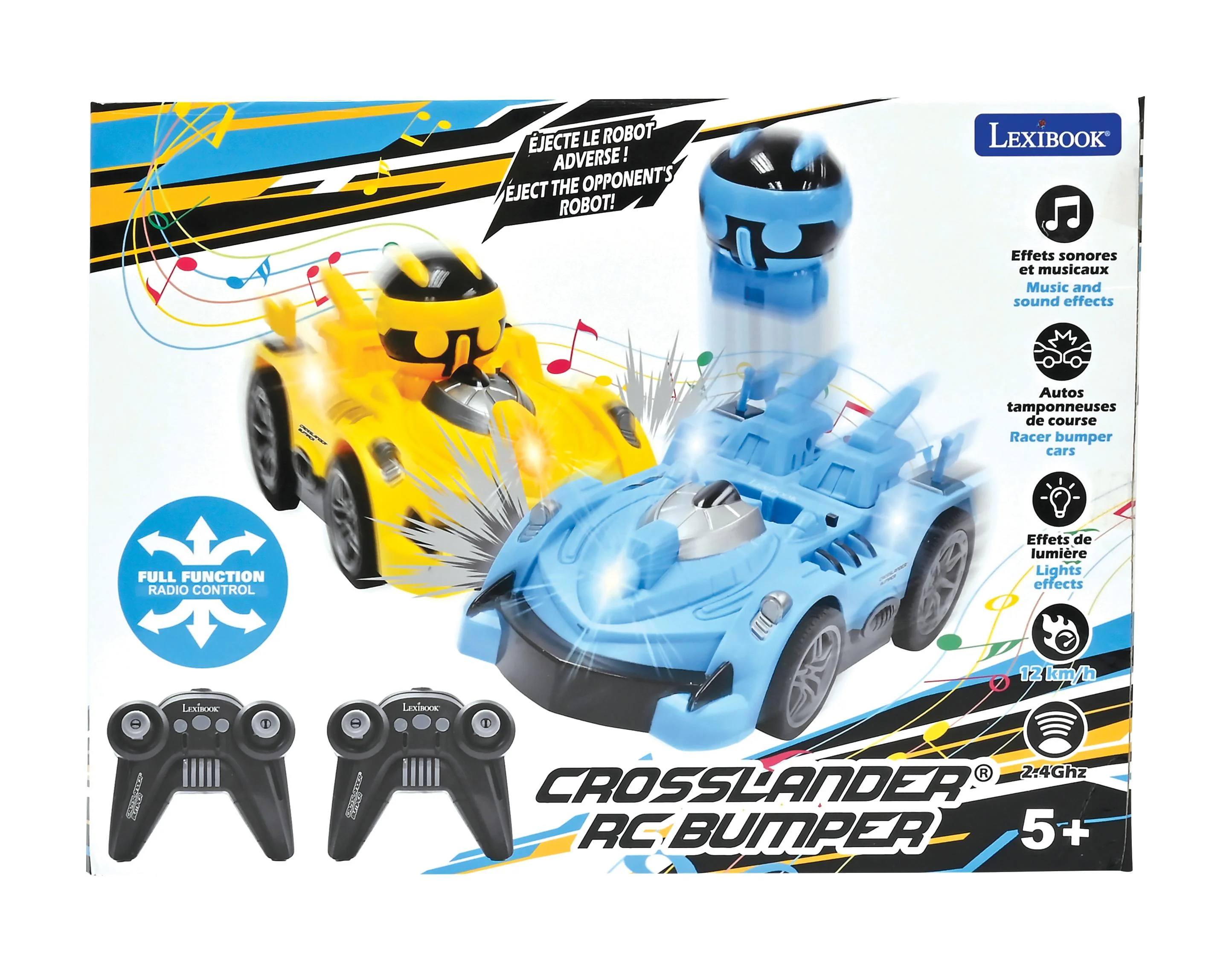 LEXIBOOK Crosslander Bumper Radio-Controlled Cars with Removable Figures - Image 6