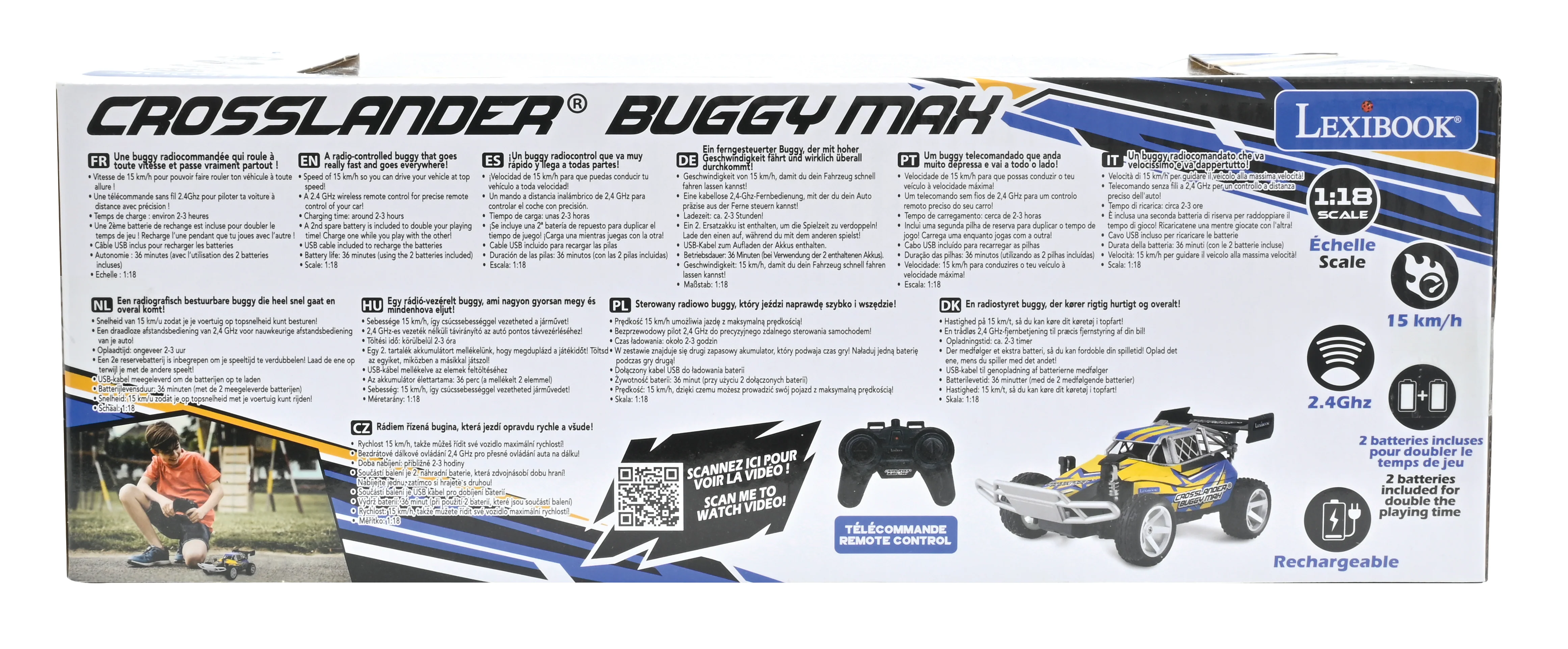 LEXIBOOK Crosslander® BUGGY MAX - Rechargeable Buggy Car with remote control - Image 7
