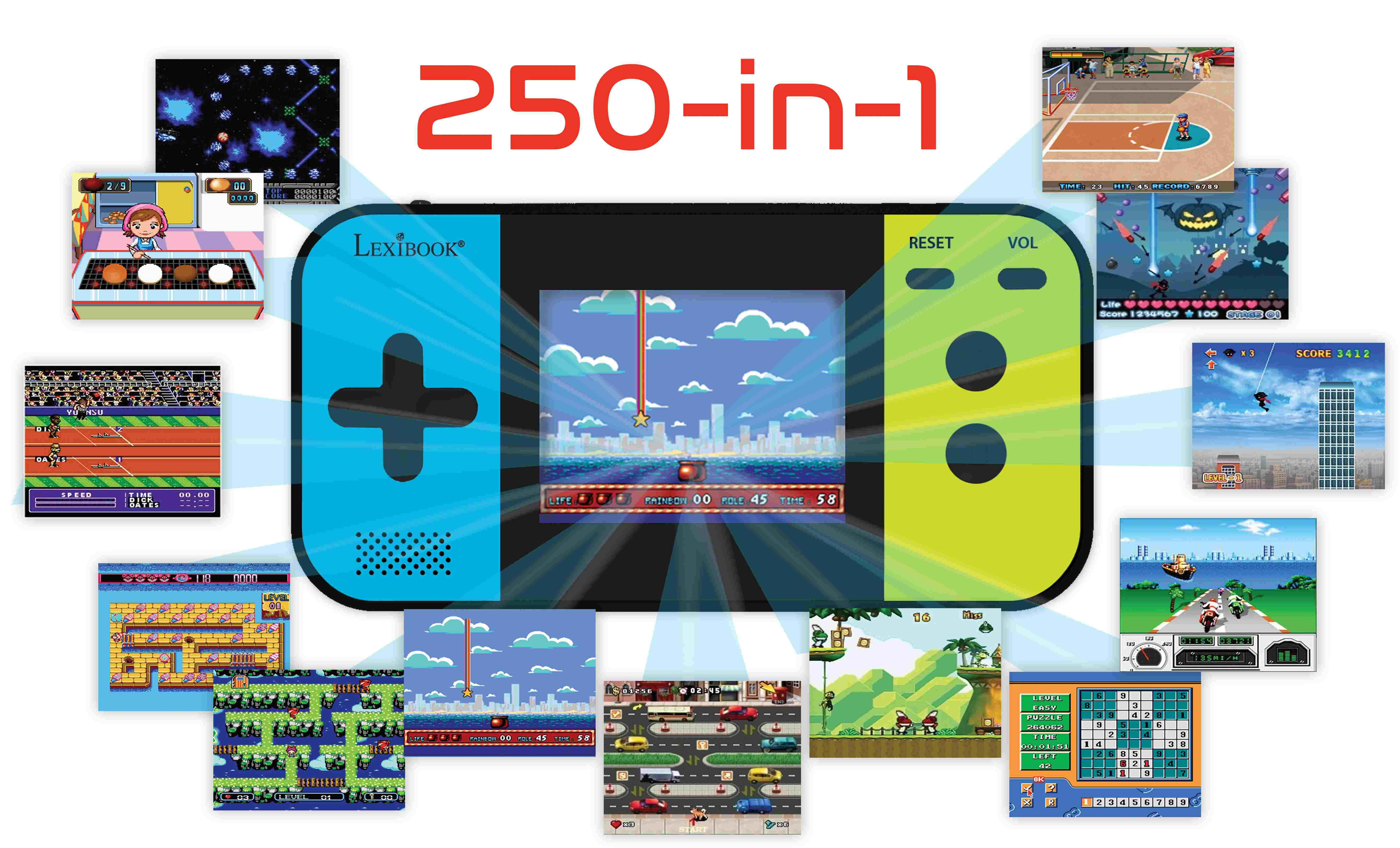 Lexibook Compact Cyber Arcade Handheld Gaming Console - Image 2