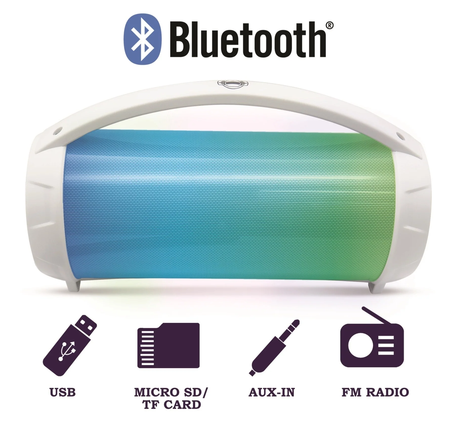 Lexibook iParty Portable Bluetooth Speaker with Karaoke Microphone - Image 2