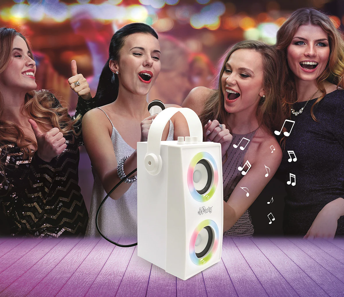 LEXIBOOK iParty® Trendy Portable Bluetooth® Speaker with mic and amazing lights effects - Image 3