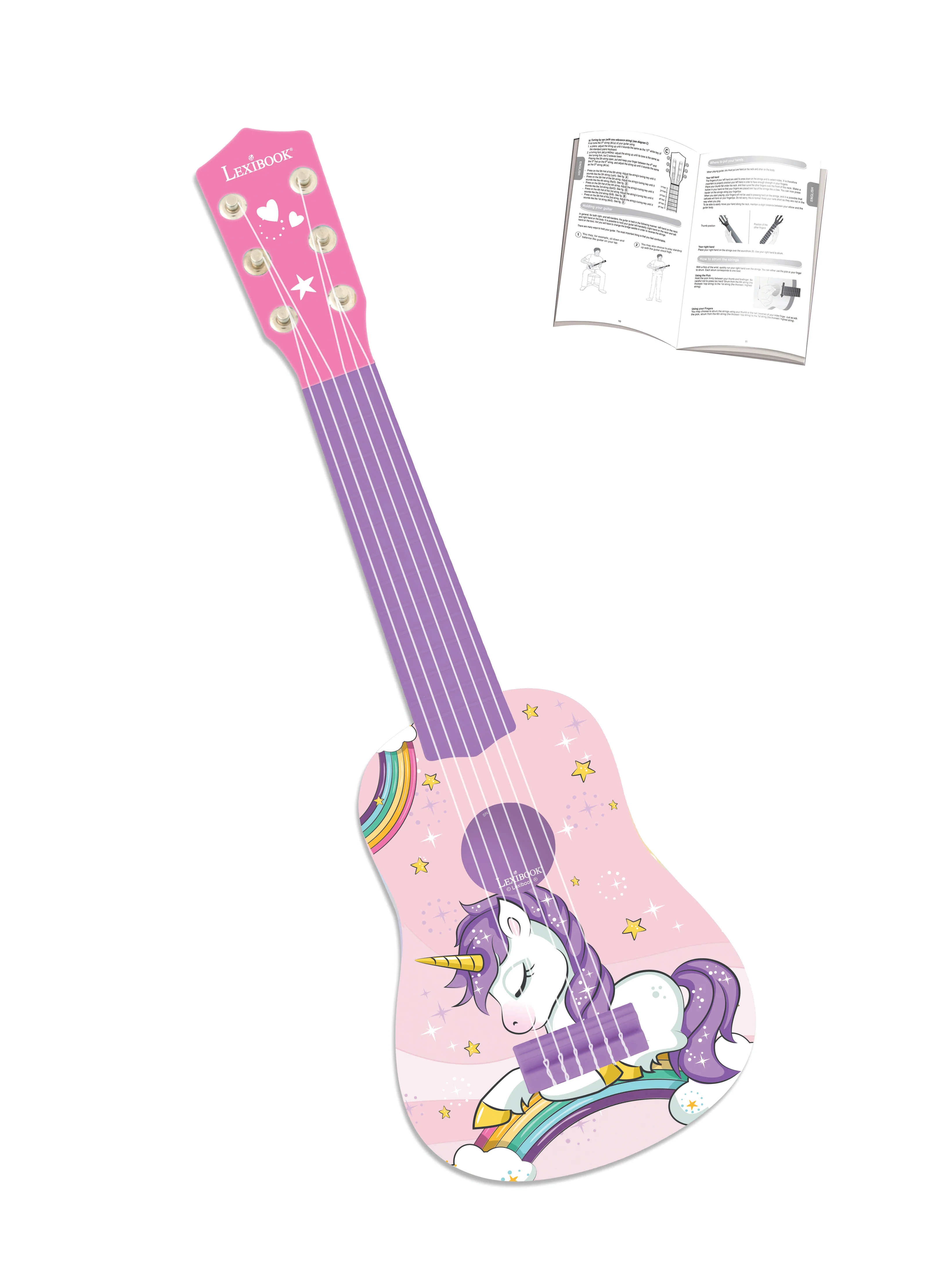 LEXIBOOK Unicorn-Themed My First Guitar 21"/53 cm - Image 2