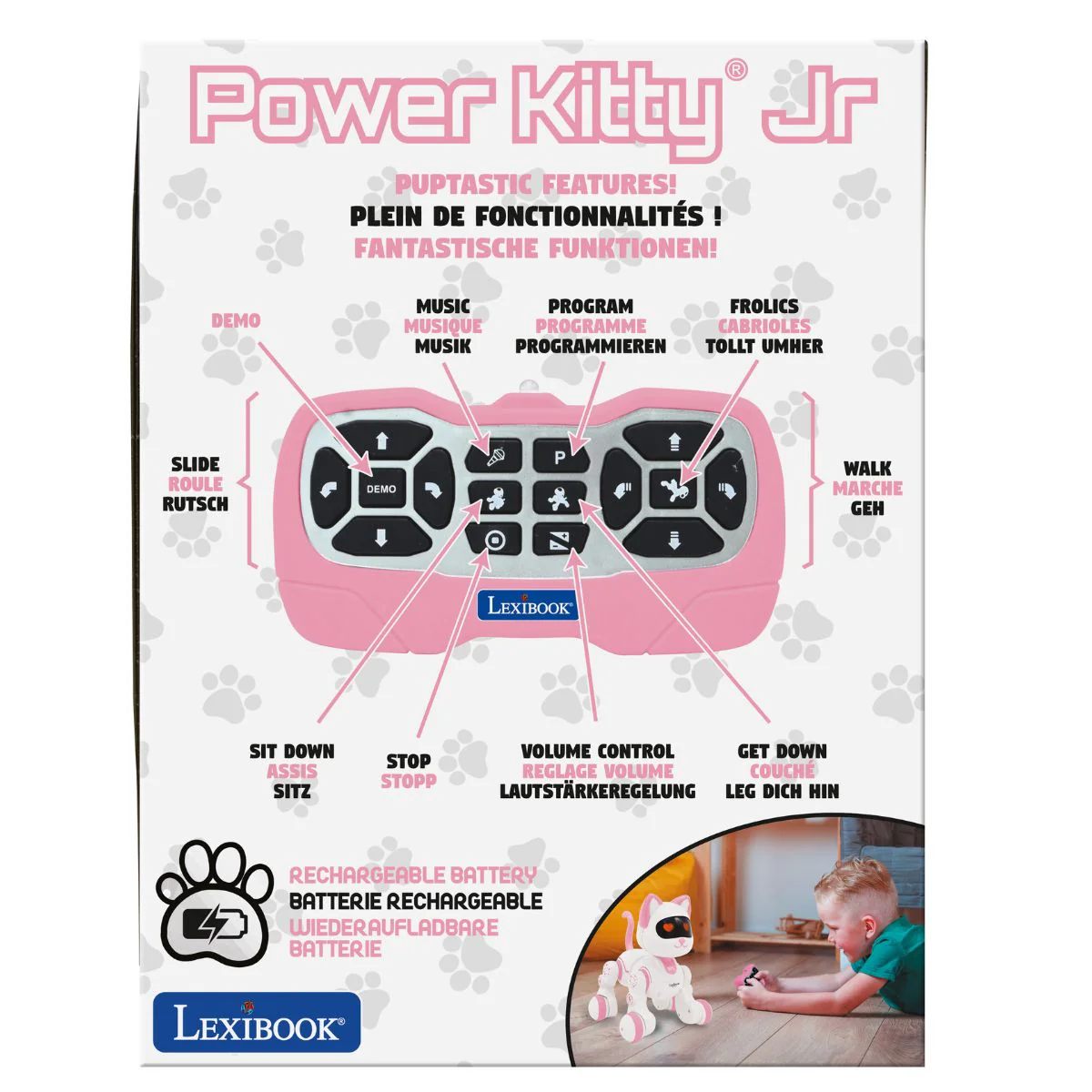 LEXIBOOK Power Kitty®  Junior – My robotic cat with programming functions, dances, walk, plays music incl. remote control. - Image 7